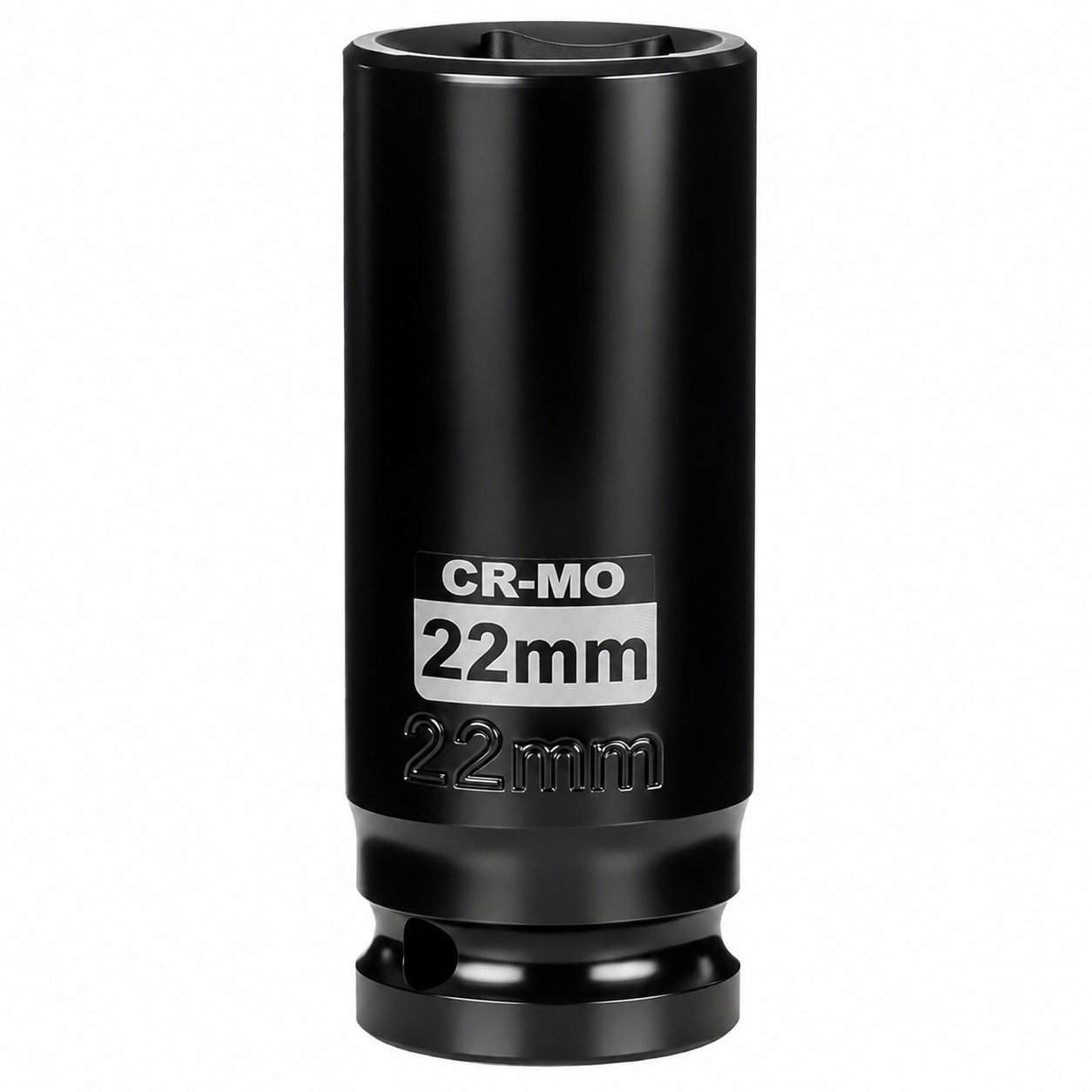 Linder Group Inc Half Inch Drive 22MM Deep Impact Socket 6 Point Metric Axle Nut Socket Chrome Molybdenum Steel Black Phosphate Finish for Automotive and Home #L3QU3UUX