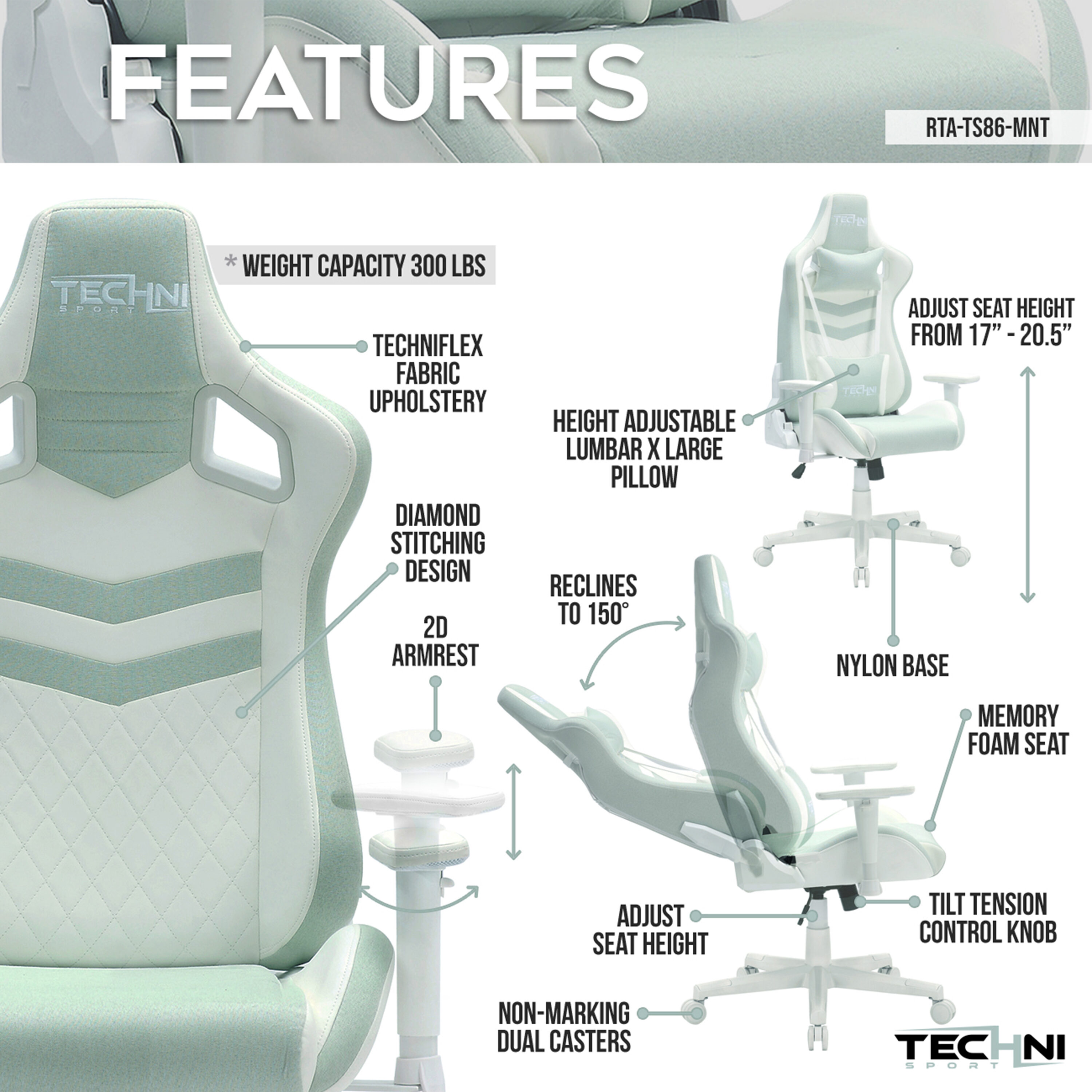 Techni Sport RTA-TS86-MNT Office-Chairs - View #4