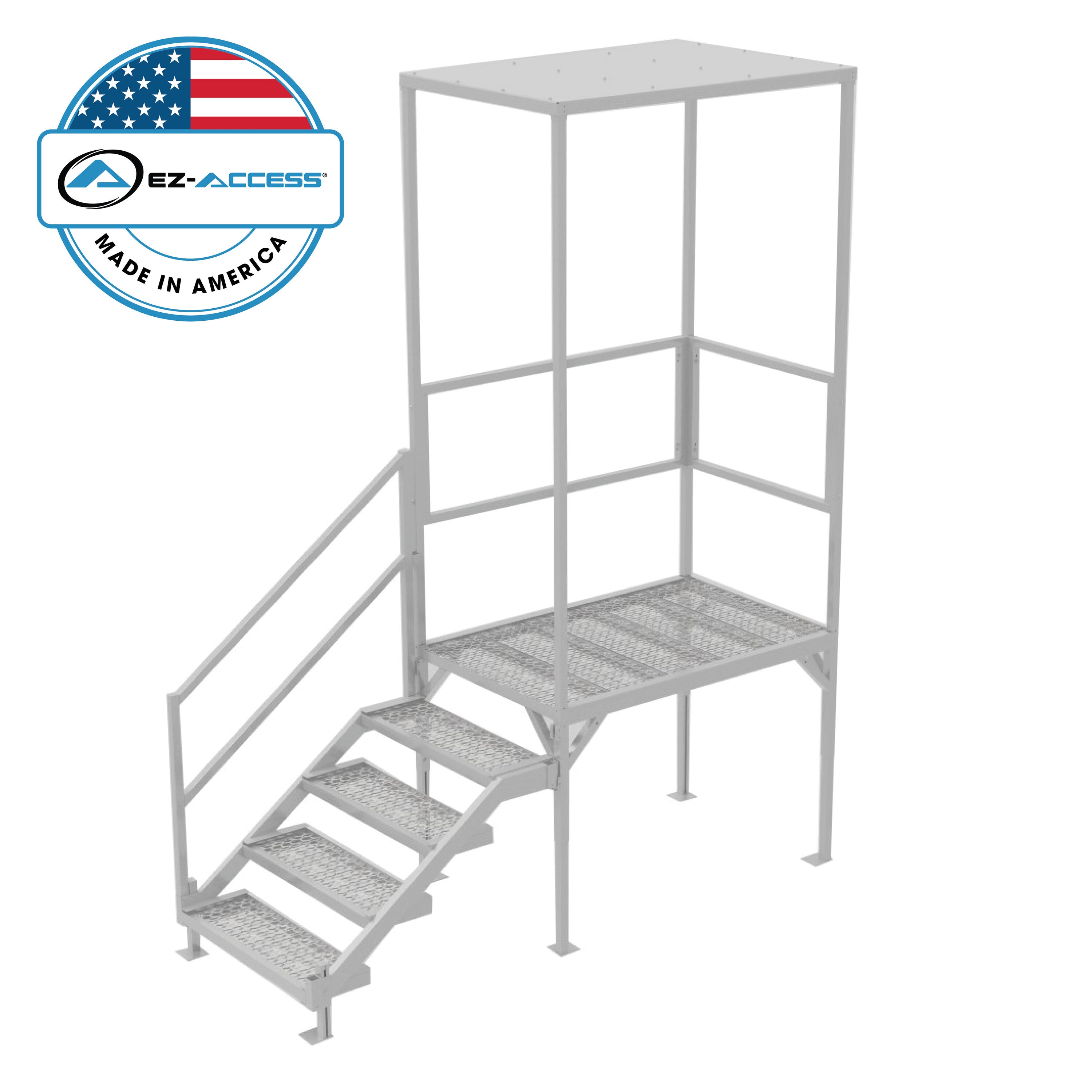 EZ-ACCESS FORGGC2942 4 -Steps Aluminum Outdoor Stair Stringer