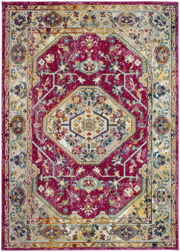 Safavieh SVH684N-5 Savannah Kafir 5 X 8 (ft) Violet/Violet Indoor Floral/Botanical Oriental Spot Clean Only Area Rug