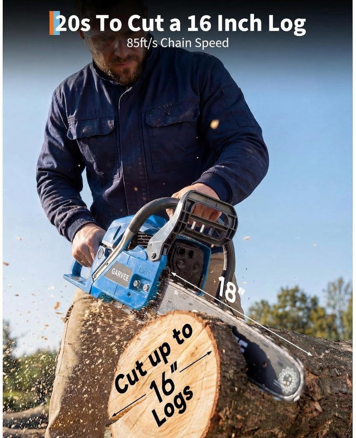Garvee GGL-PPG-345LAOSQ Cordless-Chainsaw - View #6