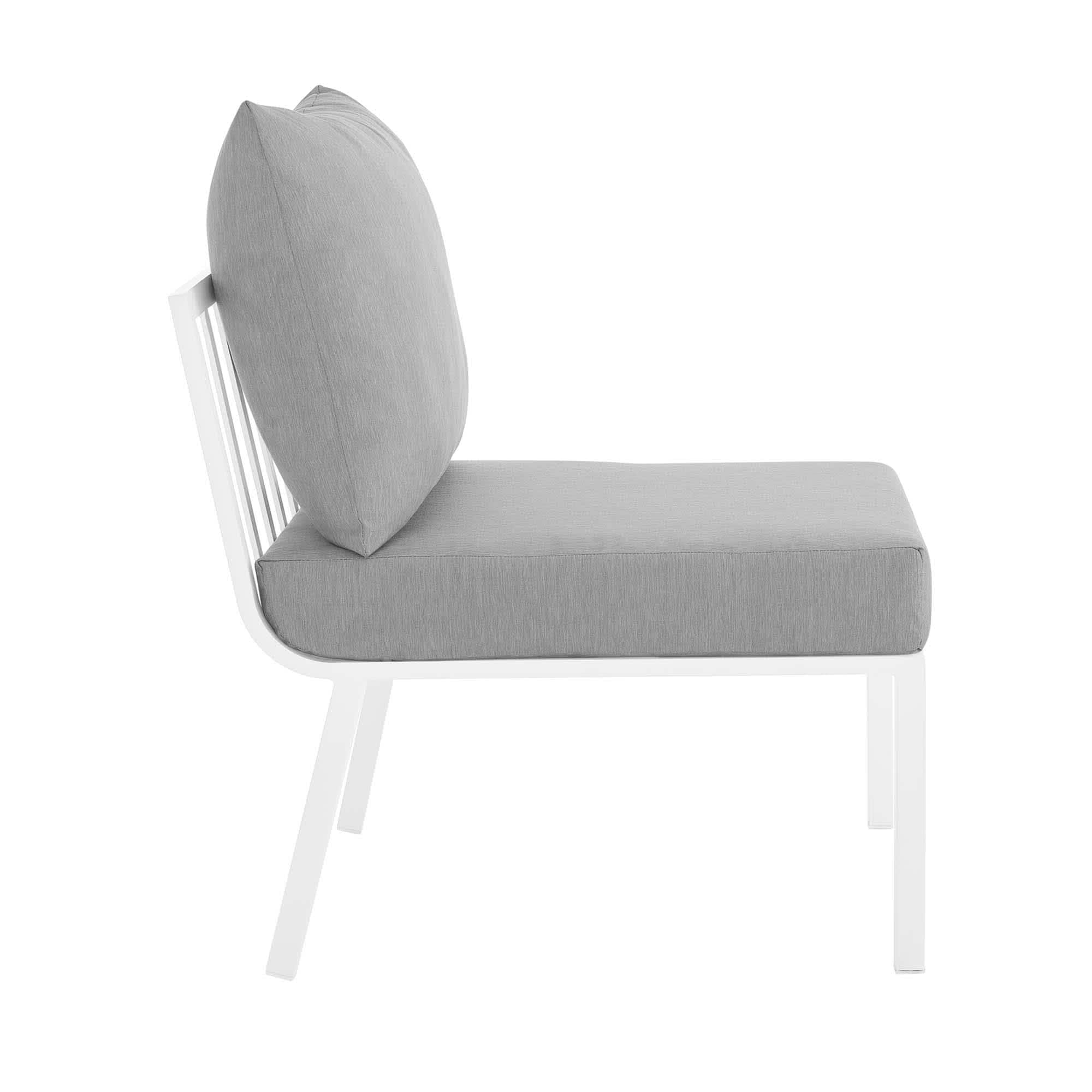 Modway EEI-3567-WHI-GRY Patio-Sofas-Daybeds - View #7