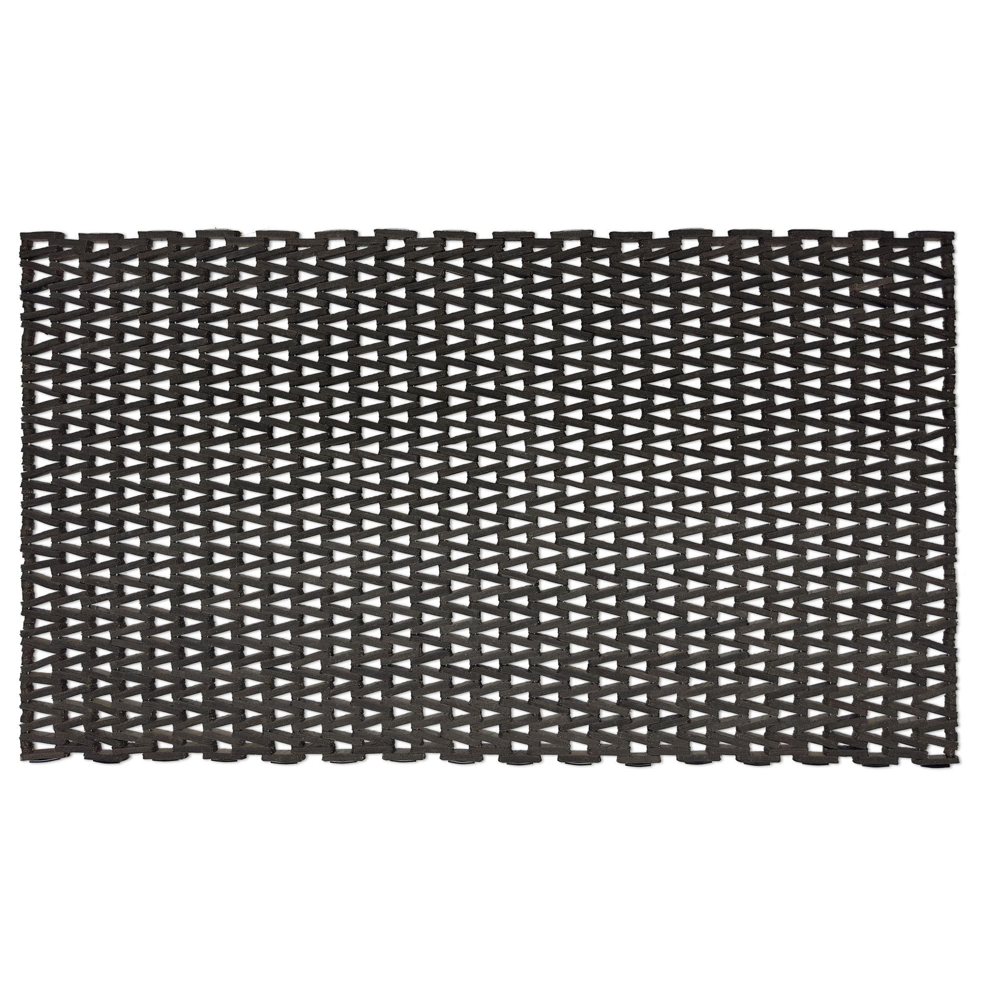 Durable Corporation 108H3660 3-ft x 5-ft Black Recycled rubber Rectangular Outdoor Decorative Home Door mat