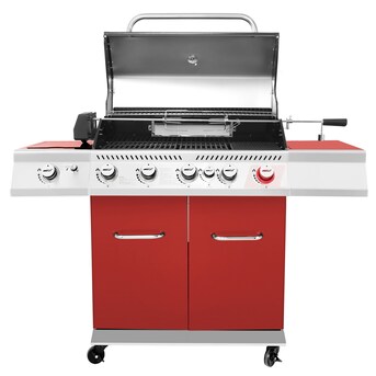 Aktuator Sprout mistet hjerte Royal Gourmet Red 5-Burner Liquid Propane Infrared Gas Grill with 1 Side  Burner in the Gas Grills department at Lowes.com