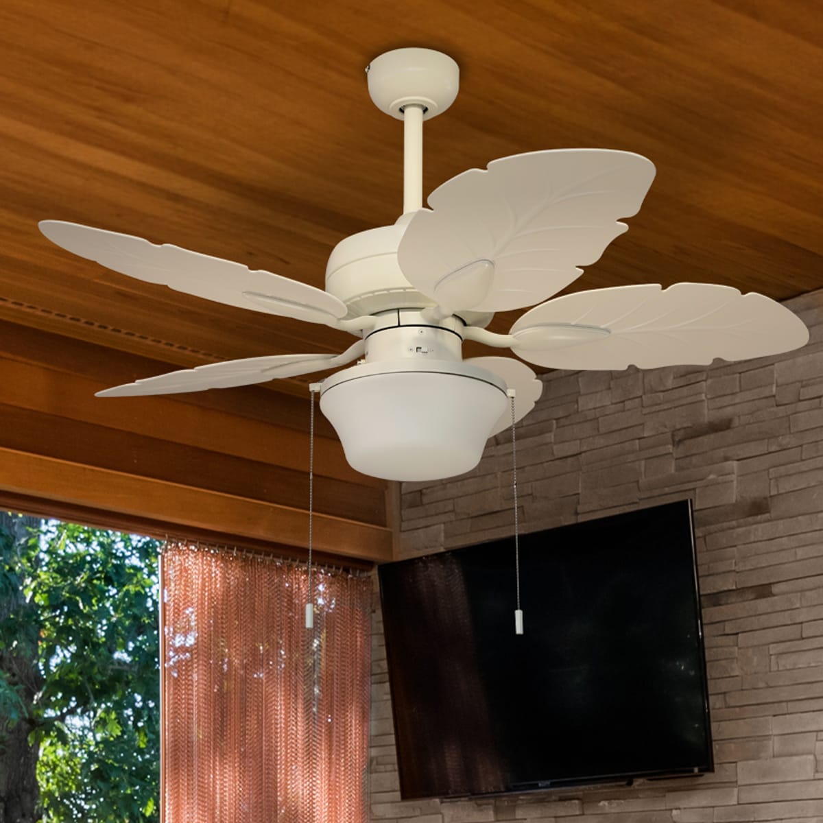 HARBOR BREEZE hot INDOOR/OUTDOOR 52IN CEILING FAN W/LIGHT