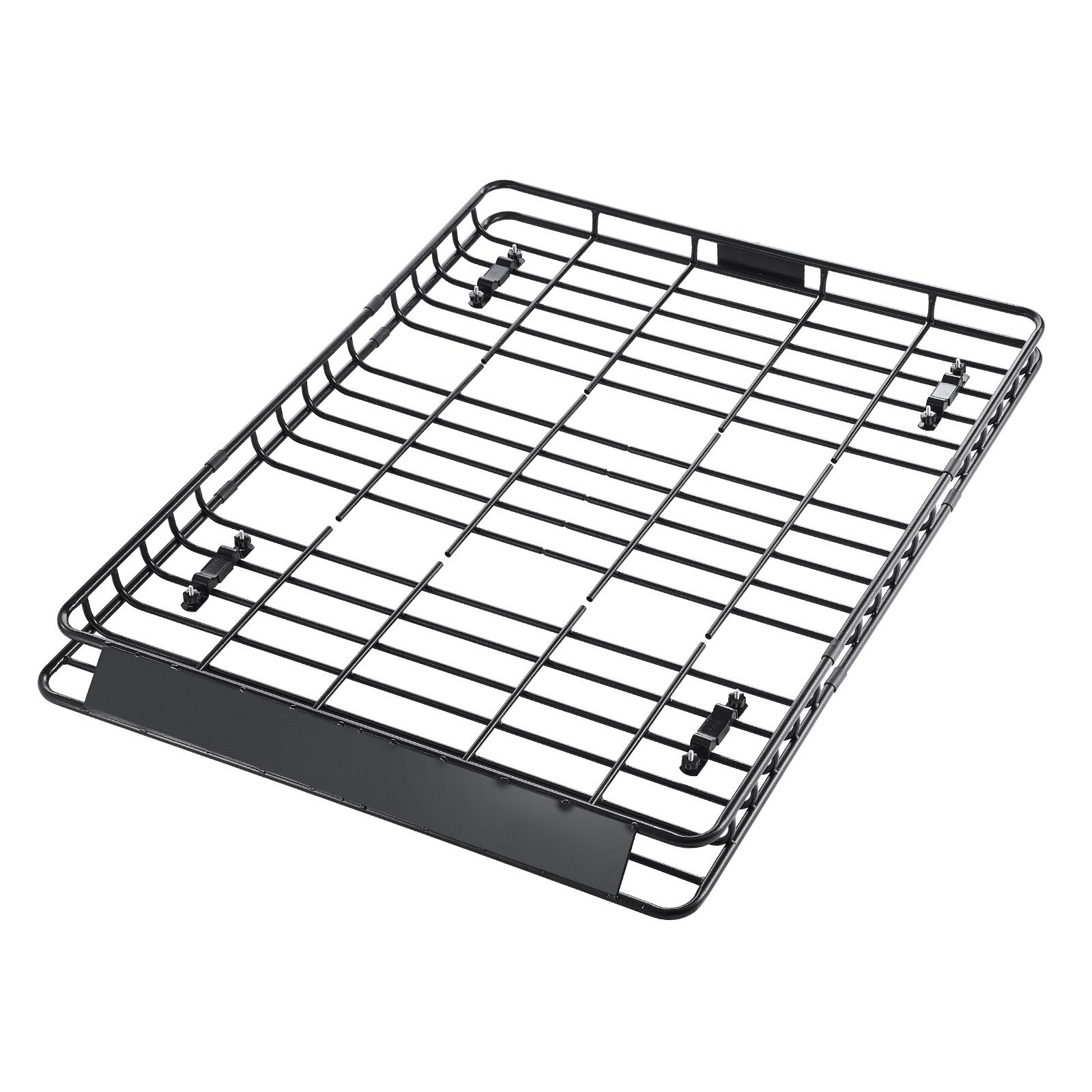 Mecale 150 lb 64 x 50 x 4.1-in Alloy Steel Roof Rack Cargo Basket Carrier with Two Cargo Nets Black