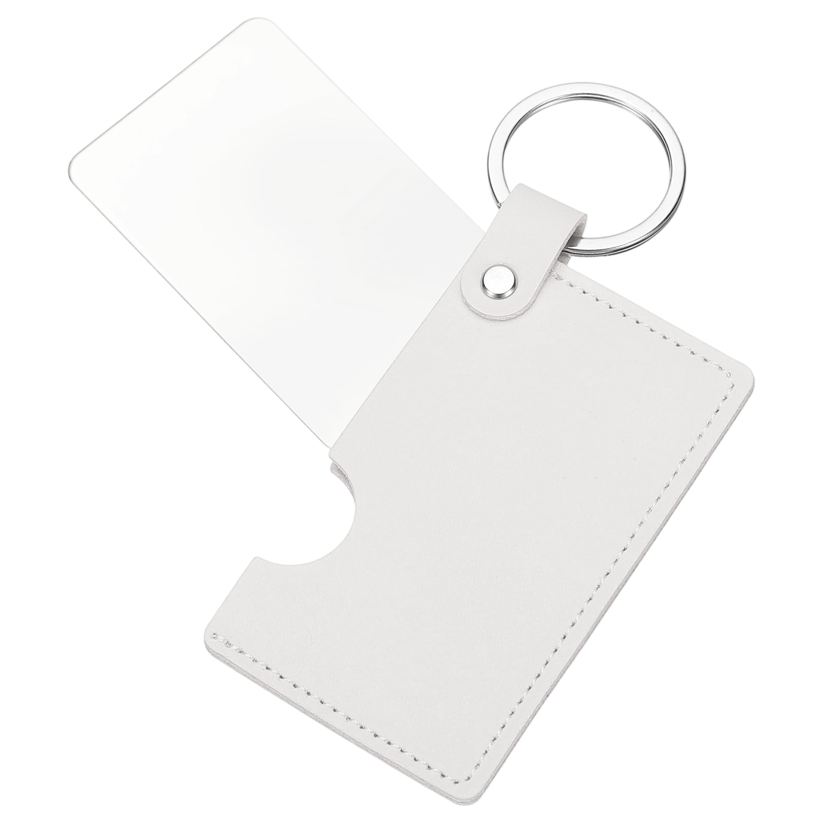 Unique Bargains - Small Rectangle Pocket Mirror for Purse 2 x 3.35inch Stainless Steel Compact Ma...