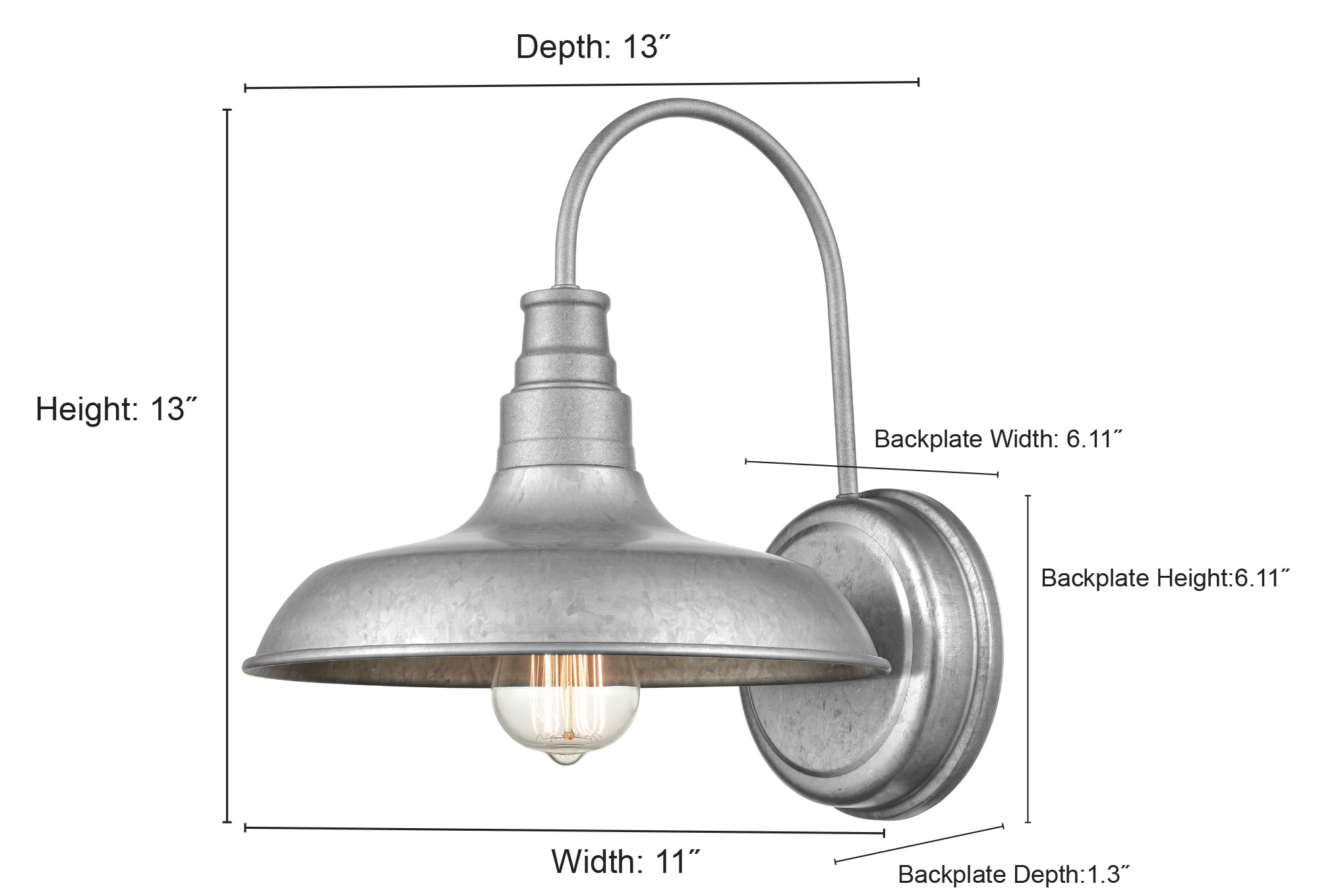 Millennium Lighting 2901-PBZ Outdoor-Wall-Lighting - View #3