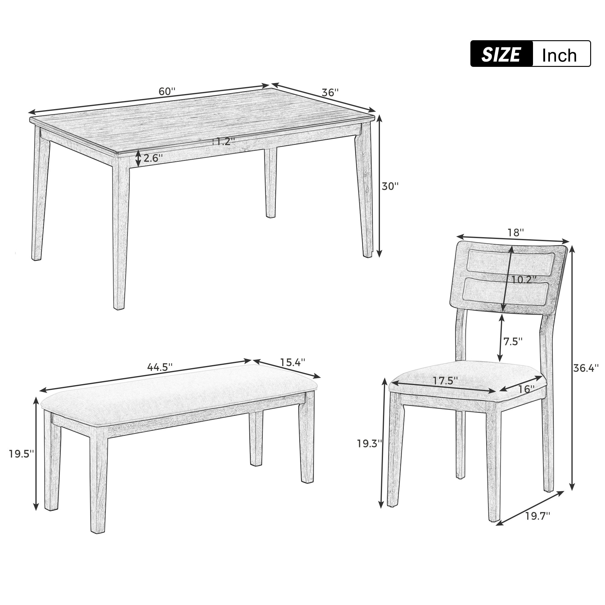 SINOFURN SYA330036YL Dining-Sets - View #3
