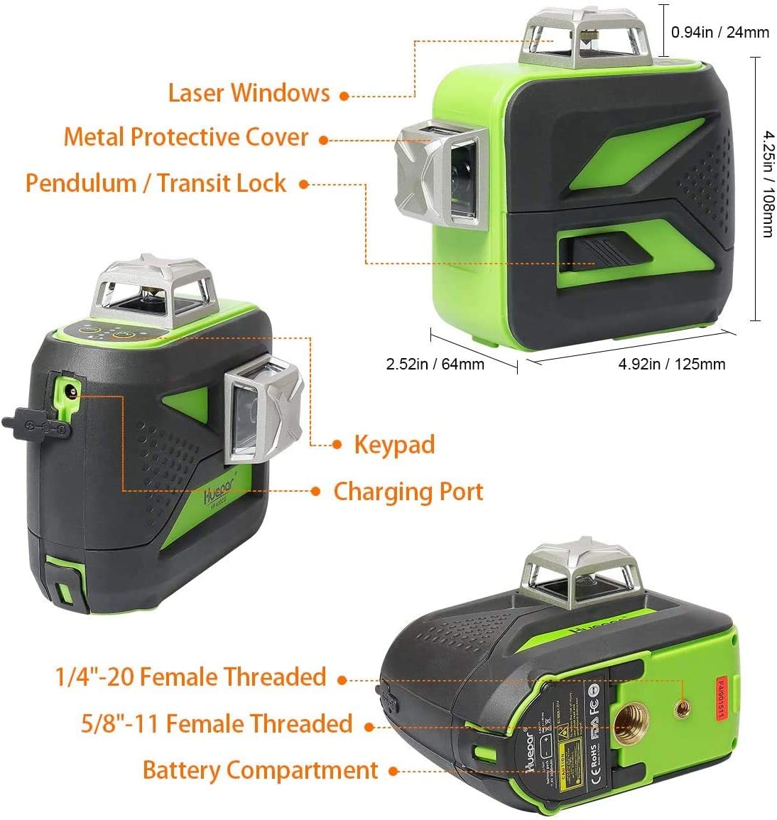 Huepar 603BT-H Laser-Level - View #8