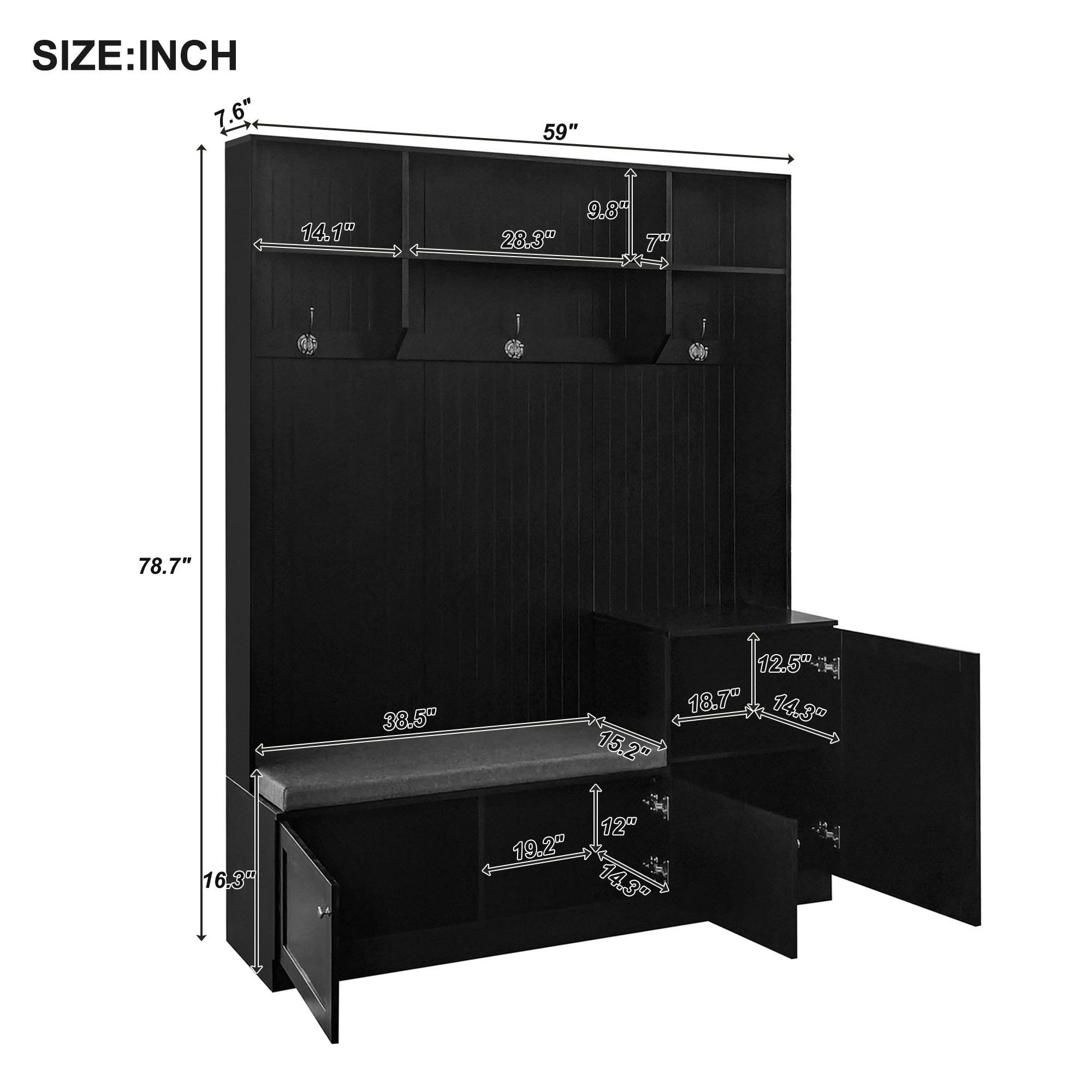 Bybafun YA2500160 Hall-Trees - View #5