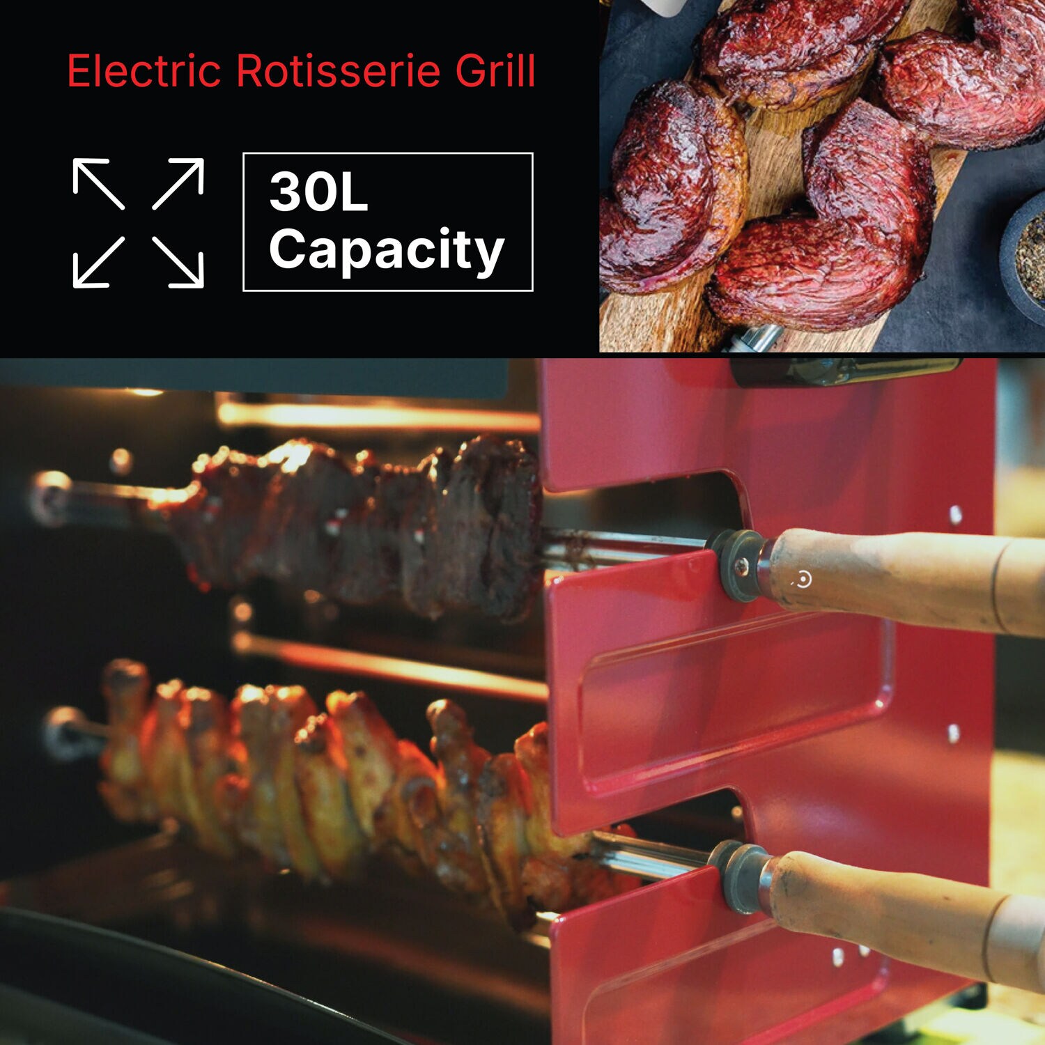 Brazilian Flame BD-02X-RED Grill-Rotisseries - View #5