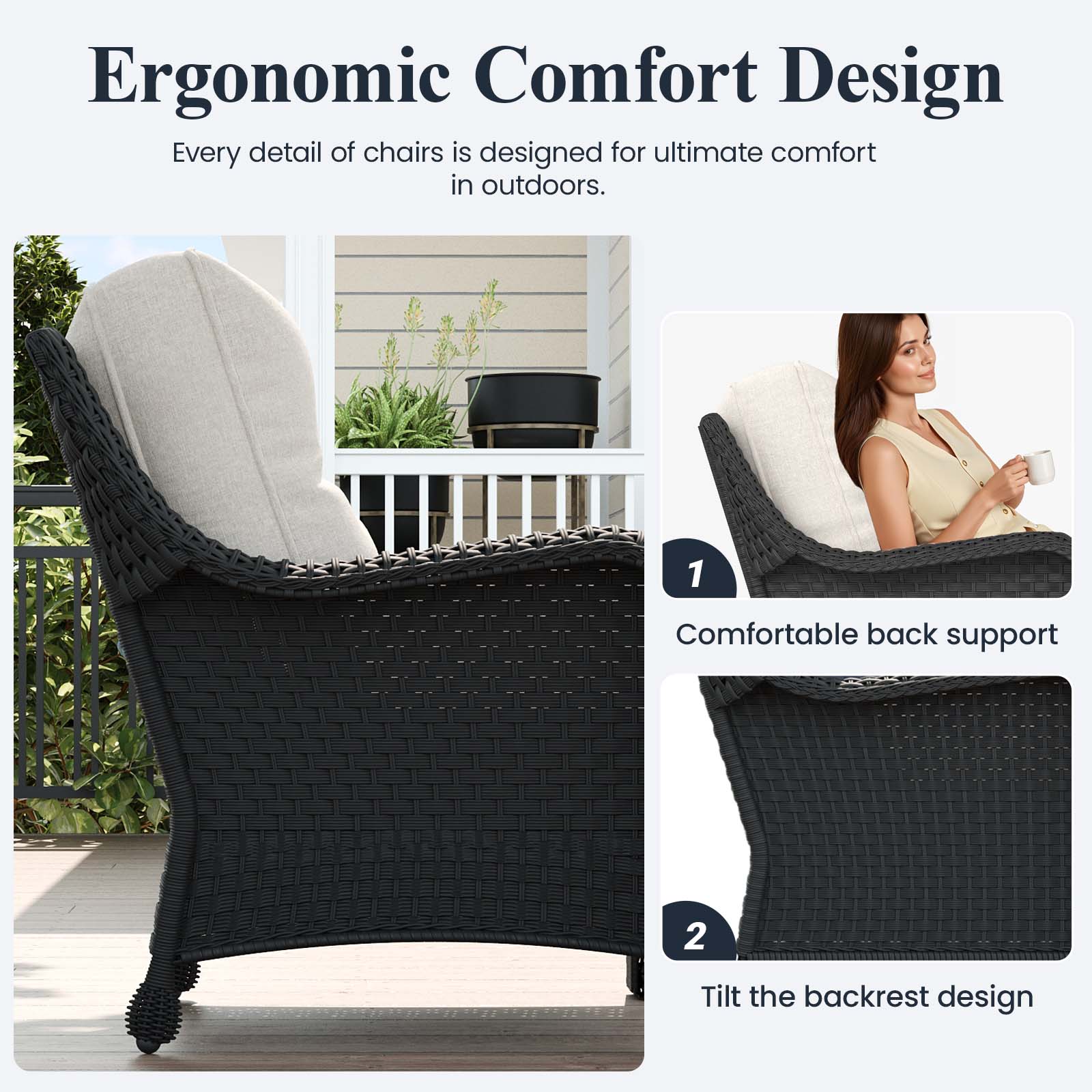 LayinSun FP6005-7PBWT-HE01 Patio-Conversation-Sets - View #5