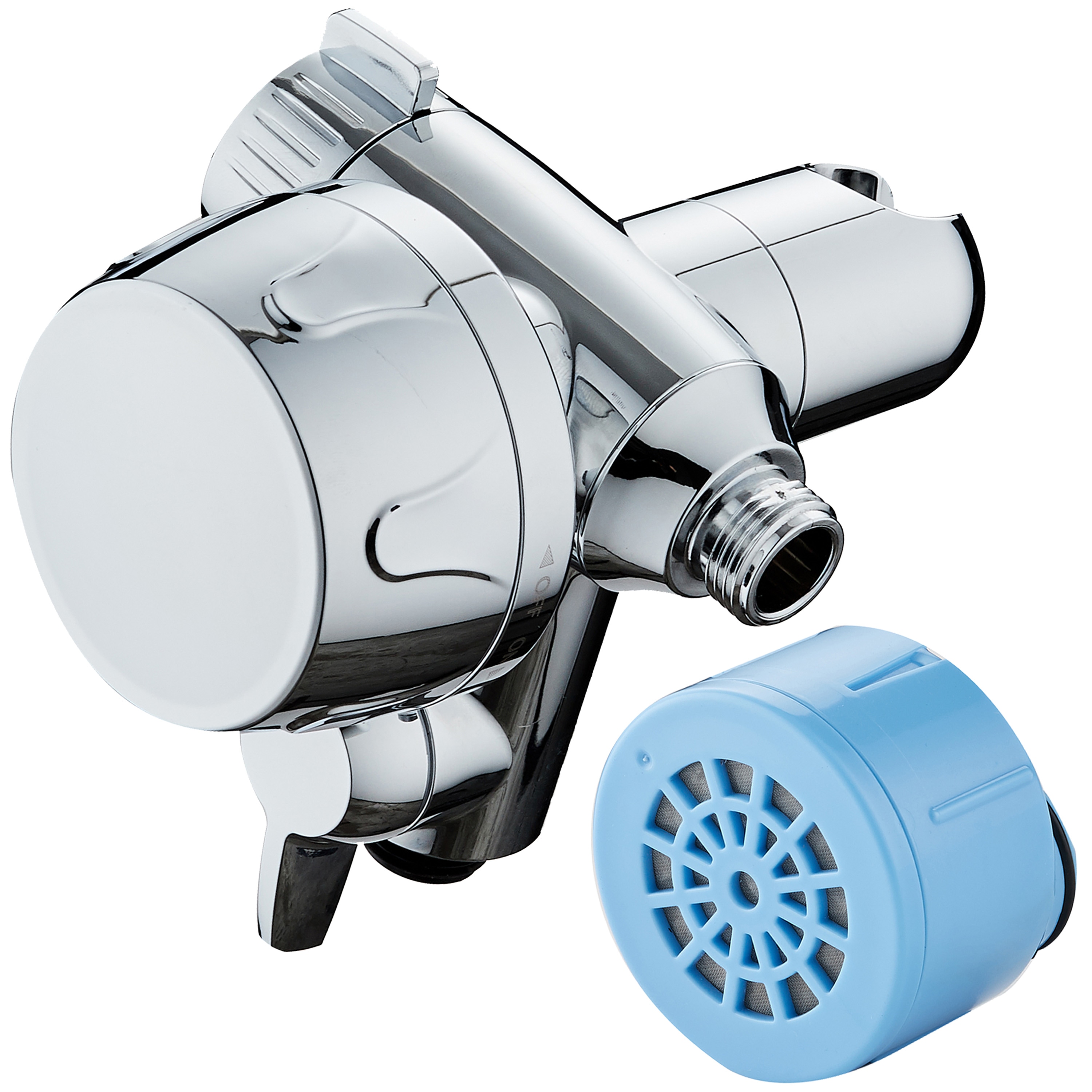 AquaCare 1329 chrome KDF Shower Head Filter 6-Months -Filter Life