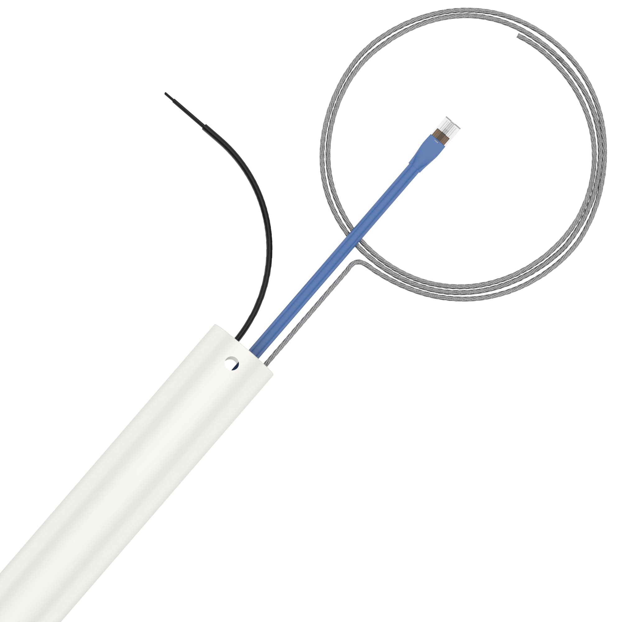 Hunter 78009 Trak 47-in White Stainless steel Indoor/Outdoor Downrod