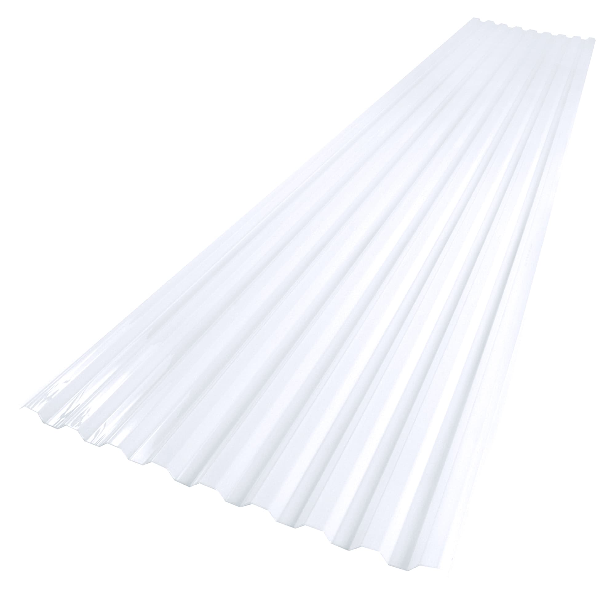 SUNTUF 101699 Suntuf 2-ft x 12-ft Corrugated Clear Polycarbonate plastic Roof Panel