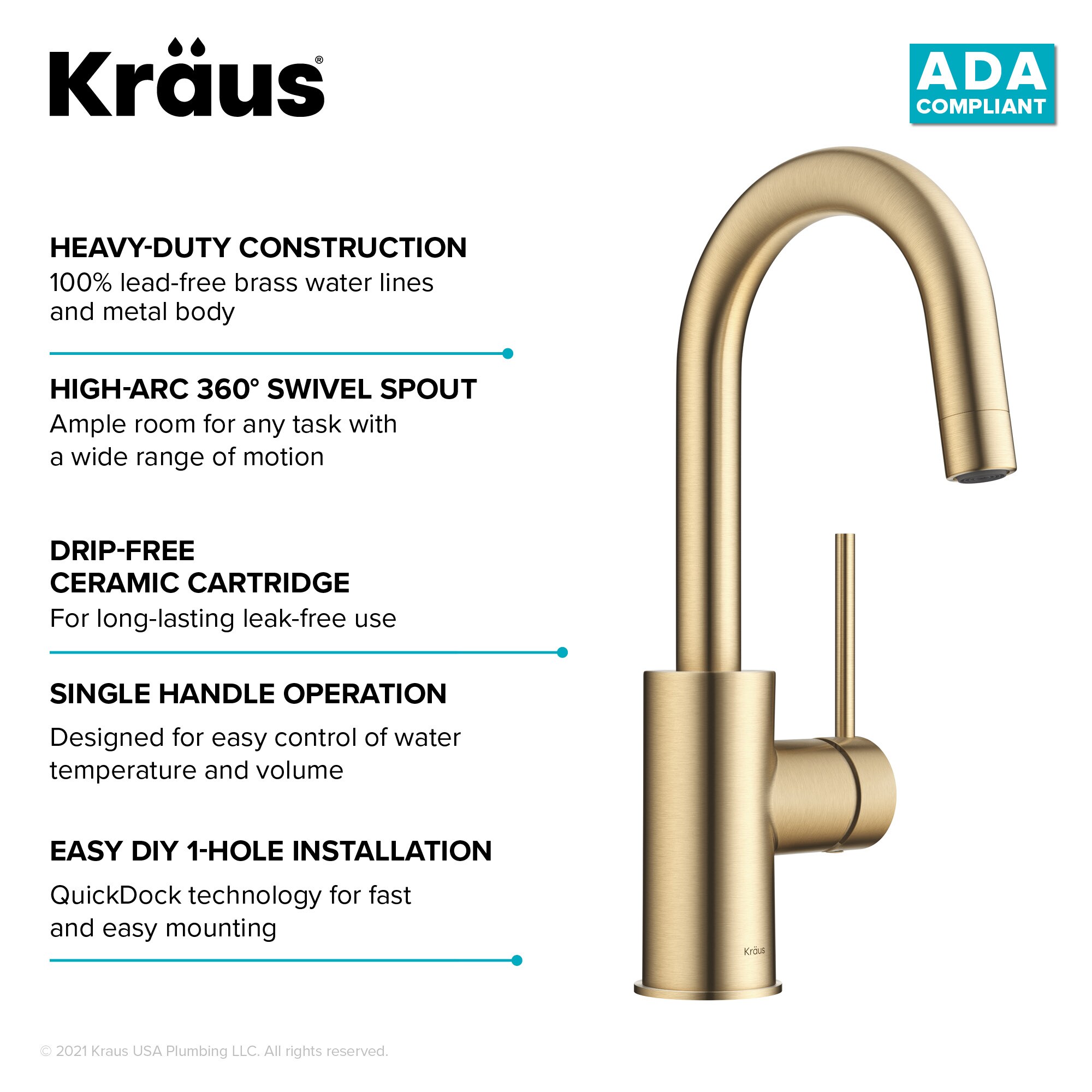 Kraus KPF-2600SFACB Kitchen-Faucets - View #11
