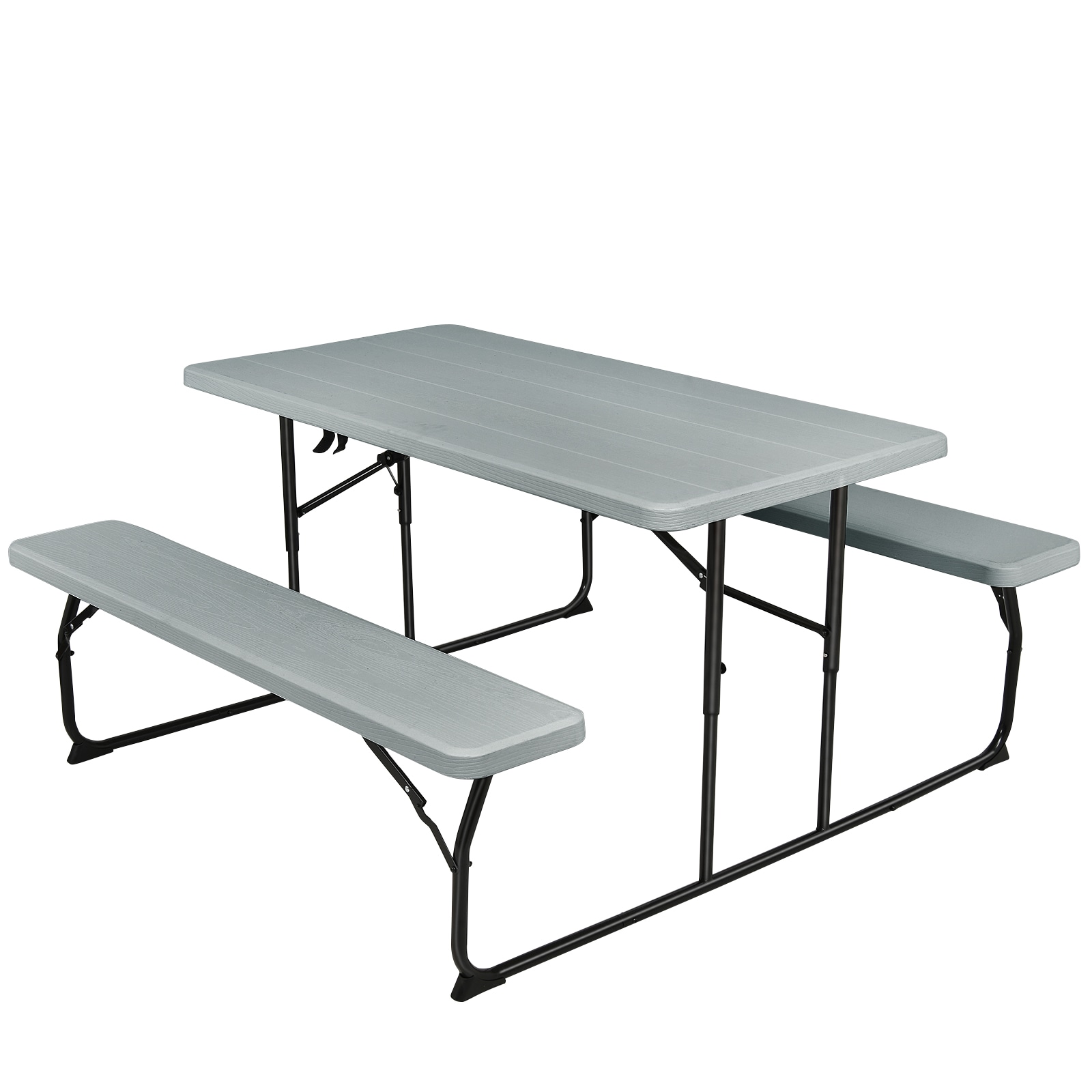 OD72GROP706 54-in Gray Plastic Rectangle Folding Picnic Table