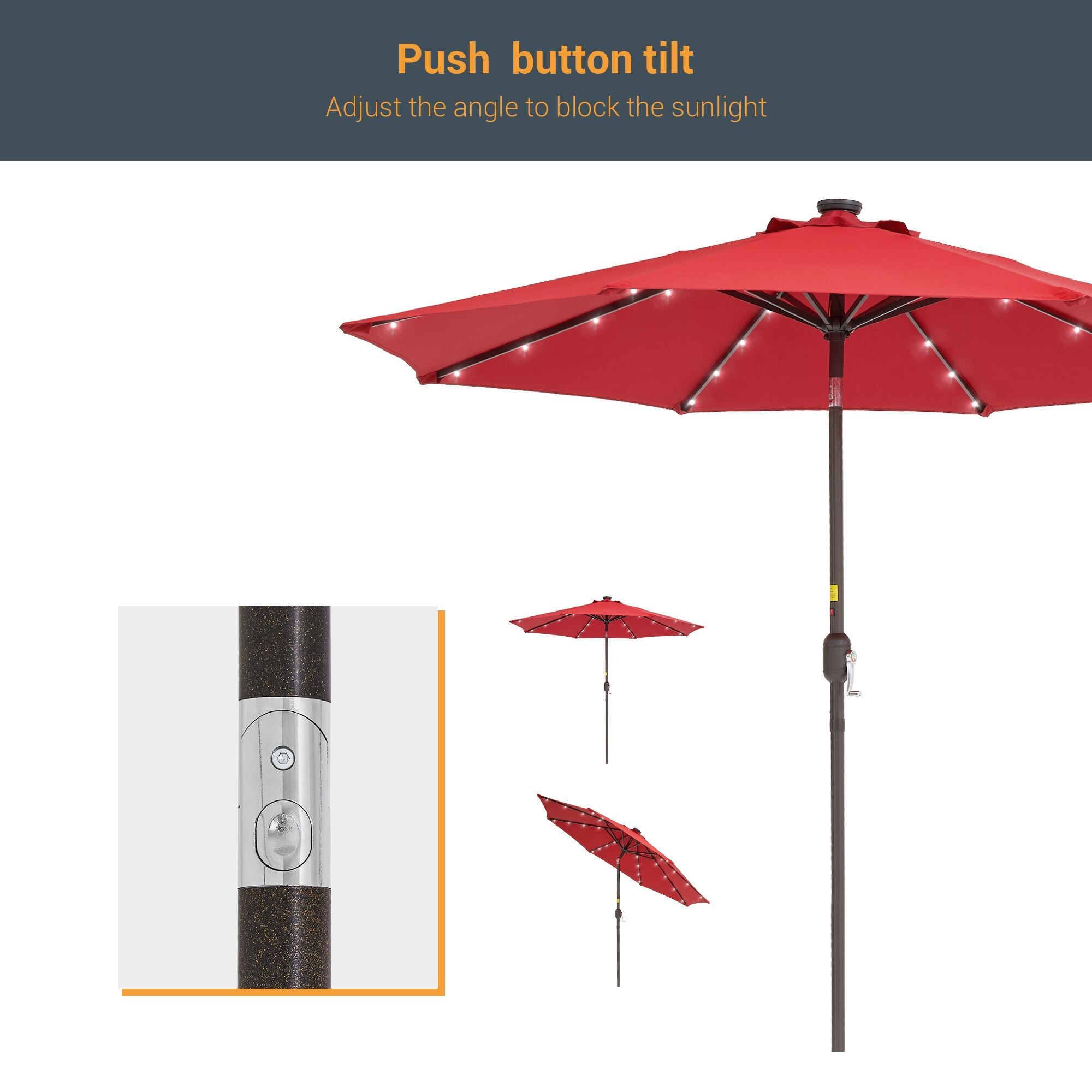 Sonkuki SD-027R-LED Umbrellas-2 - View #8