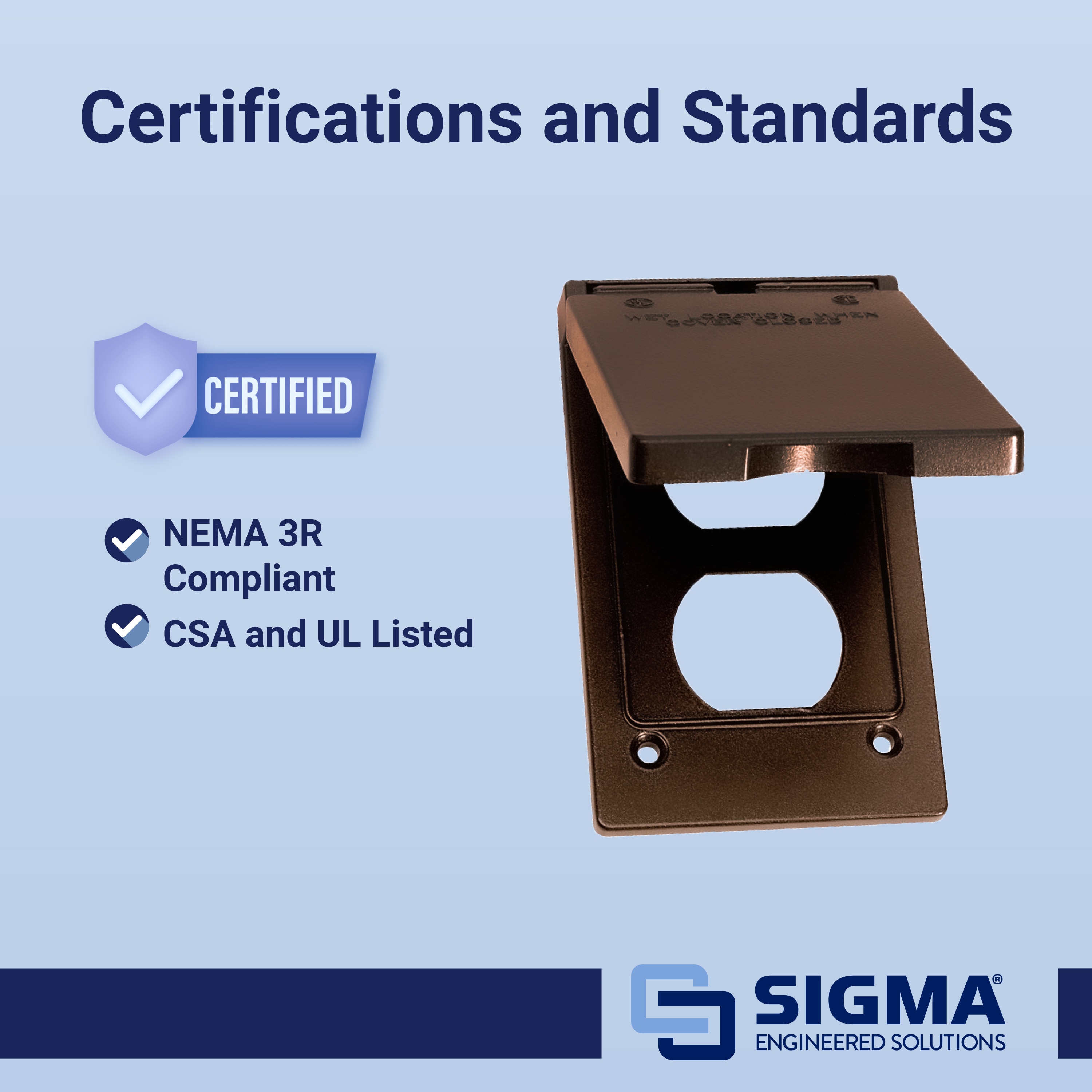 Sigma Engineered Solutions 14246BR Electrical-Box-Covers - View #5