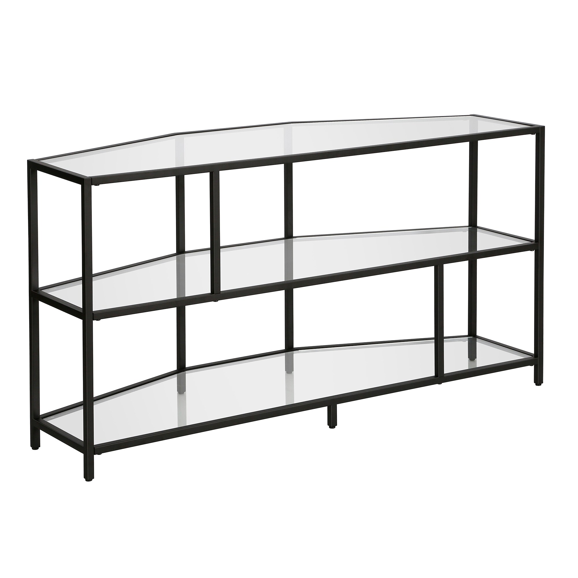 Hailey Home TV0571 Clark Modern/Contemporary Blackened bronze TV stand ( Accommodates TVs up to 60-in )