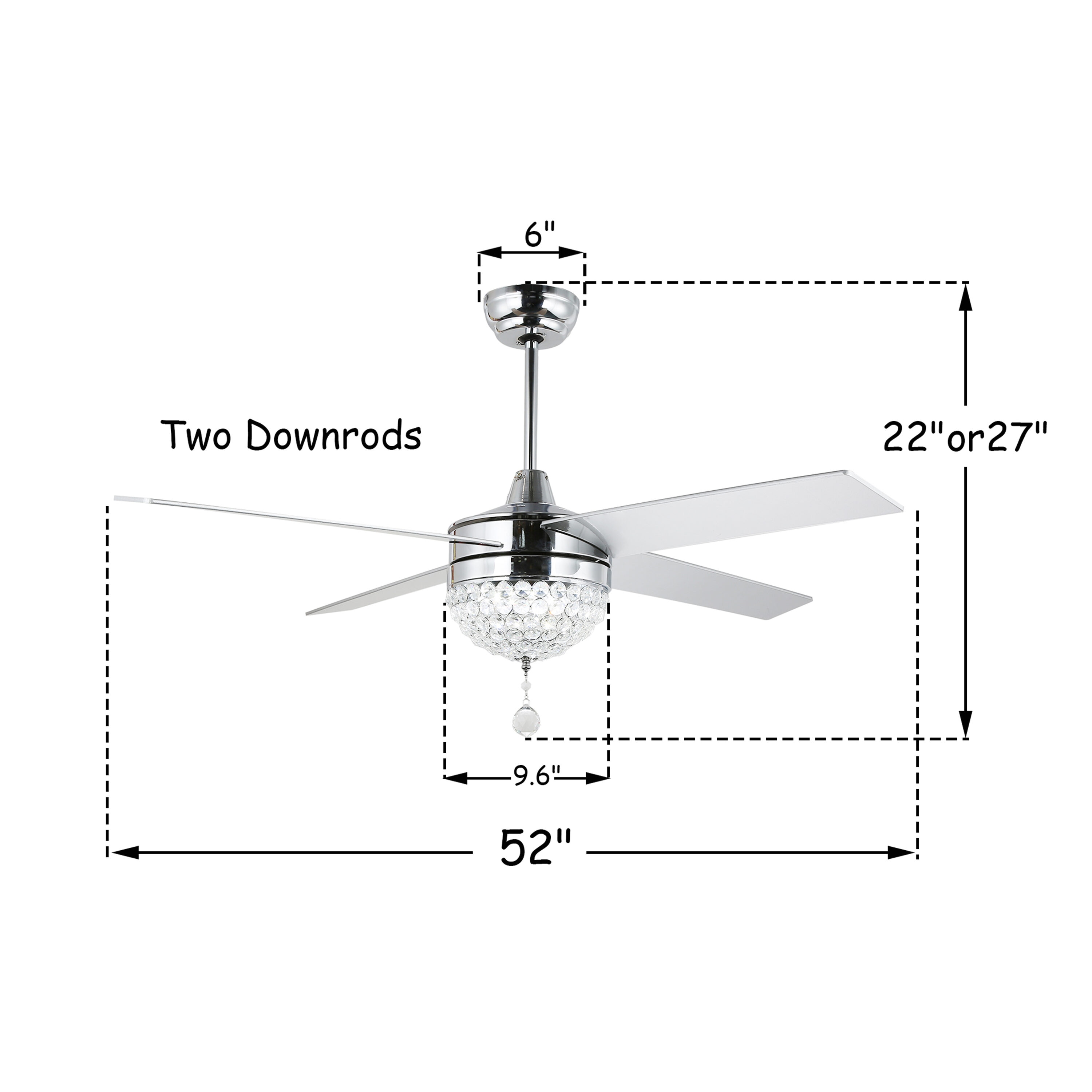 Oaks Decor BD2001-C-52 Ceiling-Fans - View #10
