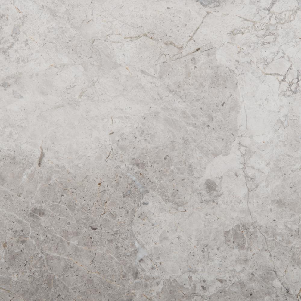 Emser M06MARBSI1212 MARBLE SILVER 5-Pack Silver 12-in x 12-in Polished Natural Stone Marble Stone Look Floor and Wall Tile