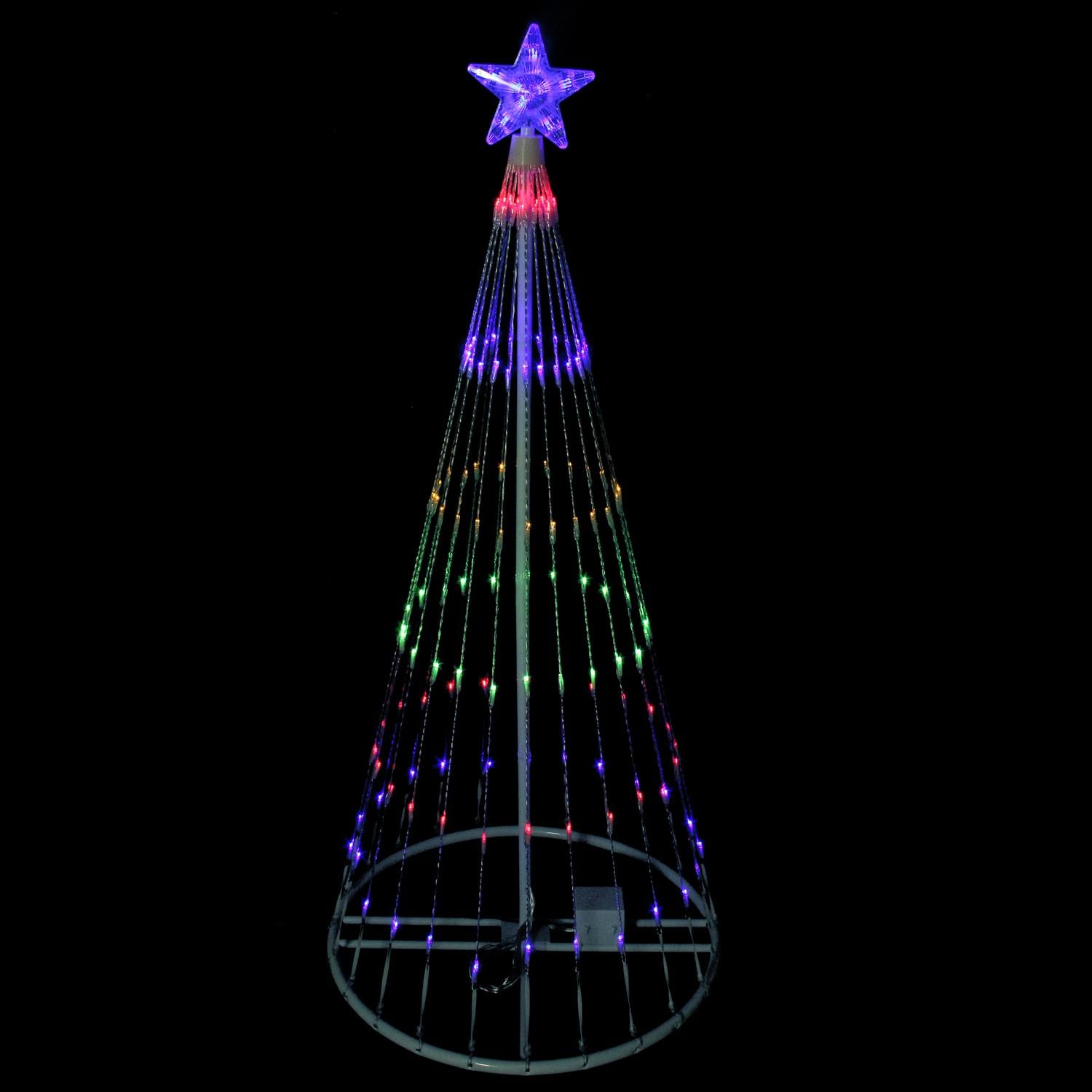 Northlight 48-in Christmas Tree Light with Multicolor LED Lights in the ...
