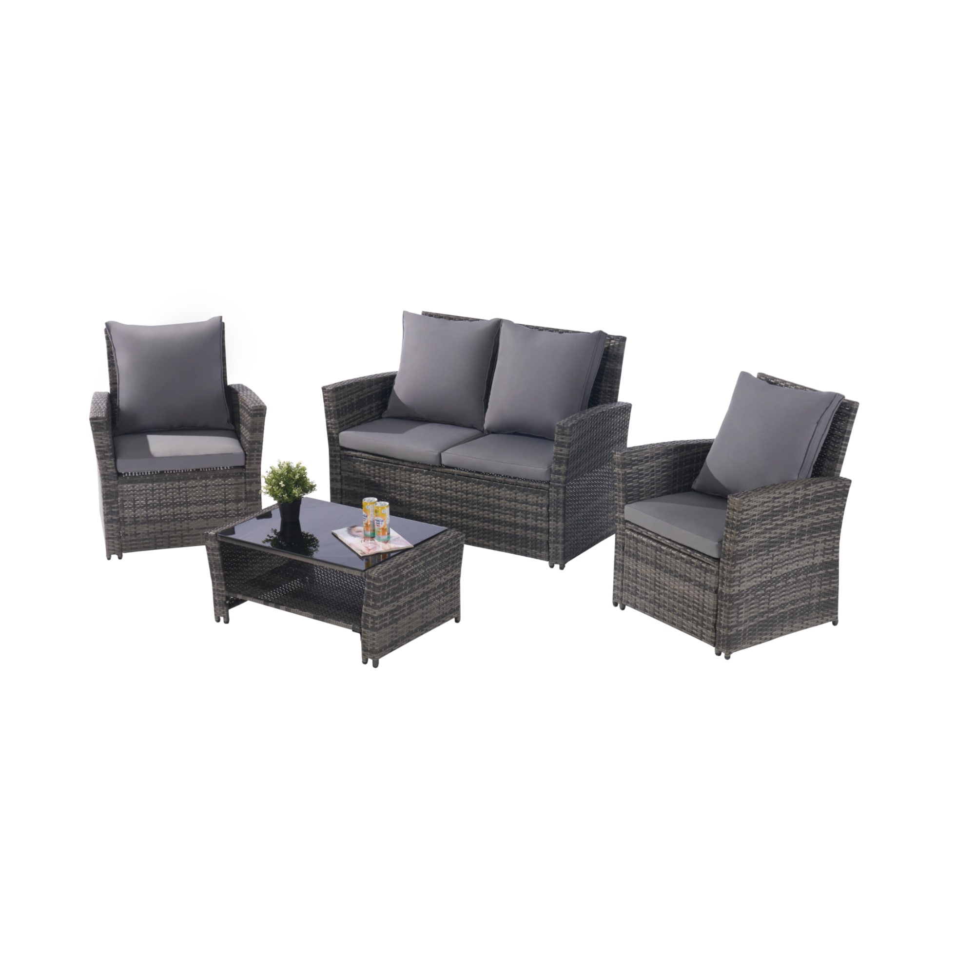 AHIOU HOME ZAAHG-P146980SF Patio-Conversation-Sets - View #2