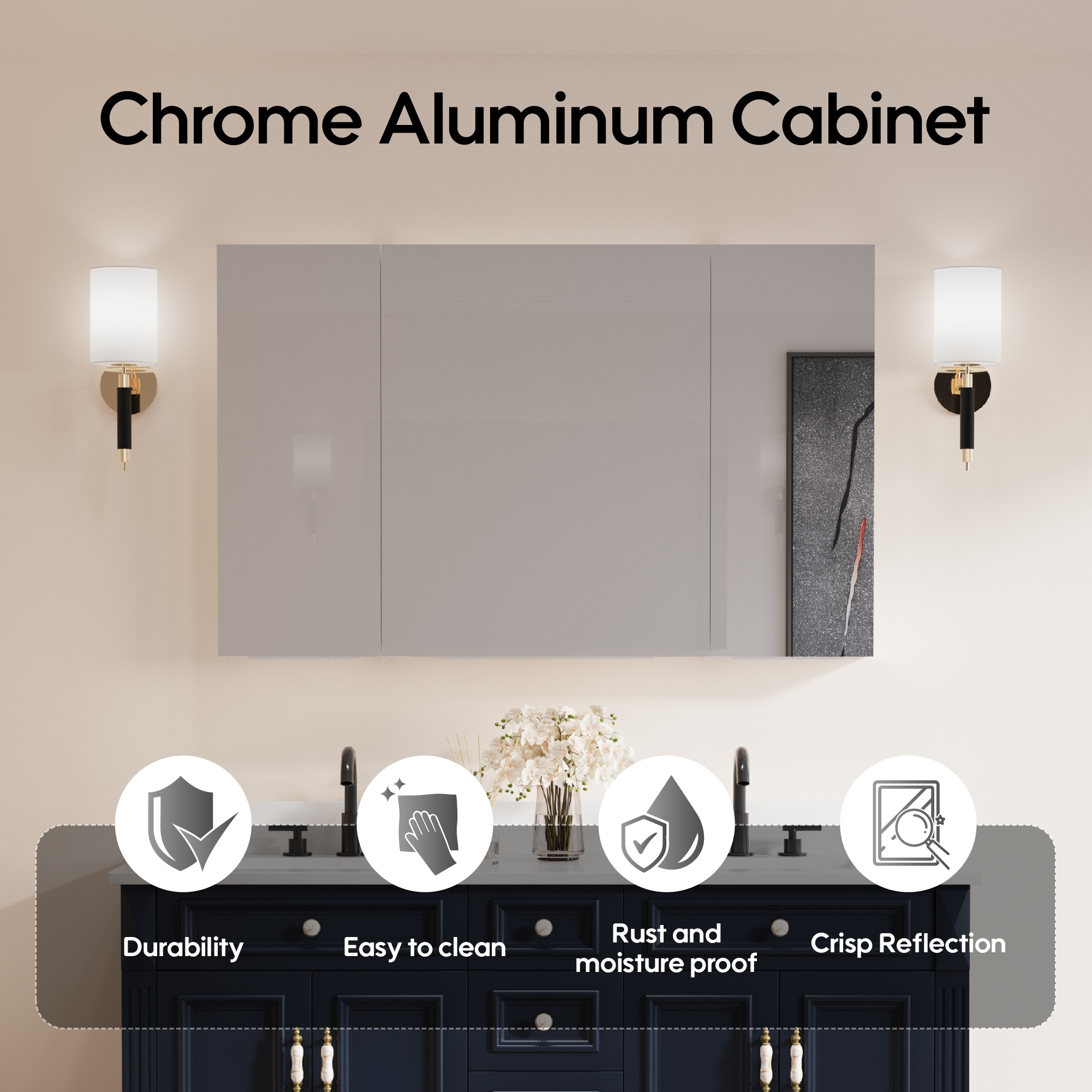 Forclover MRW-JG4430R Bathroom-Medicine-Cabinets - View #5