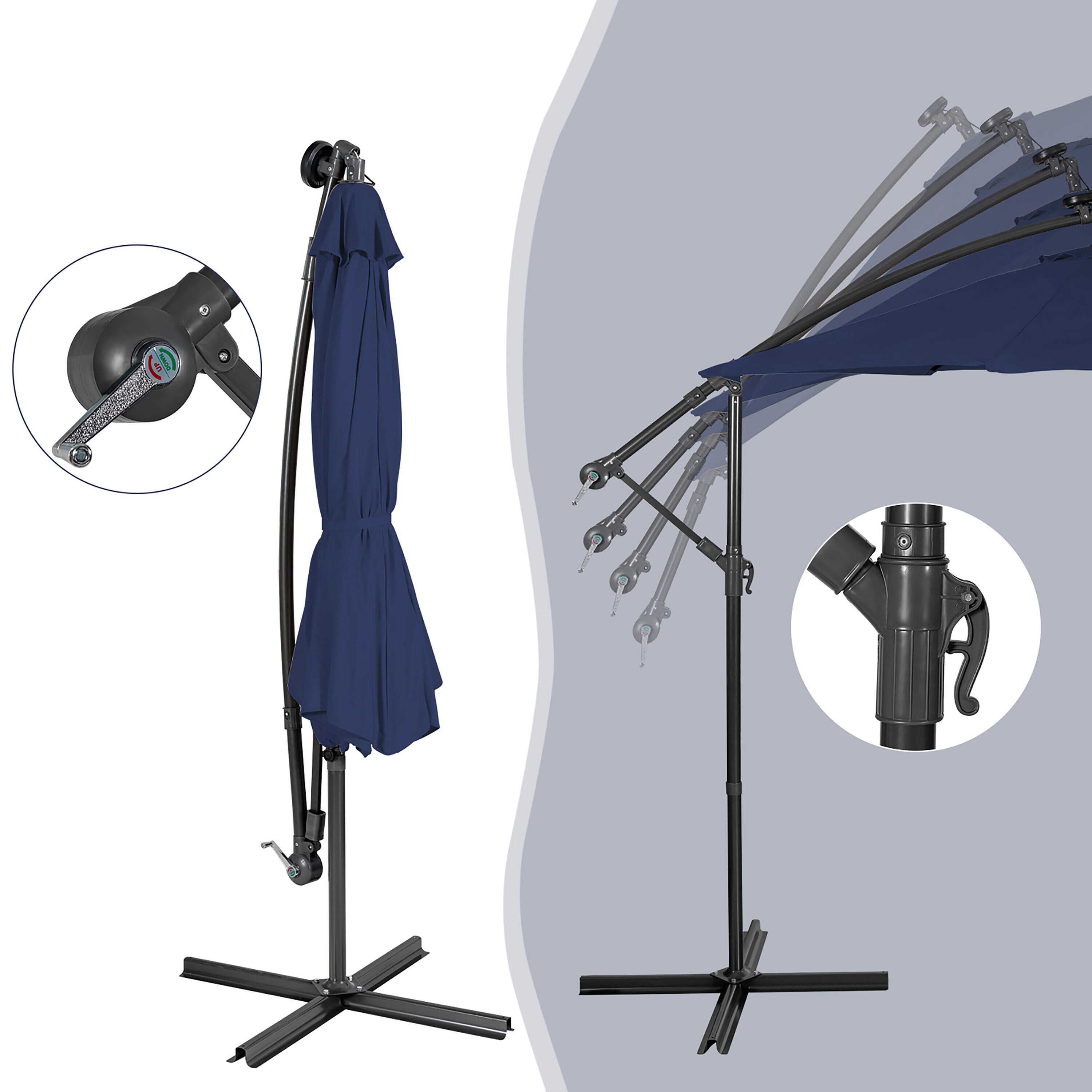 Costway NP10194NY Umbrellas-2 - View #3