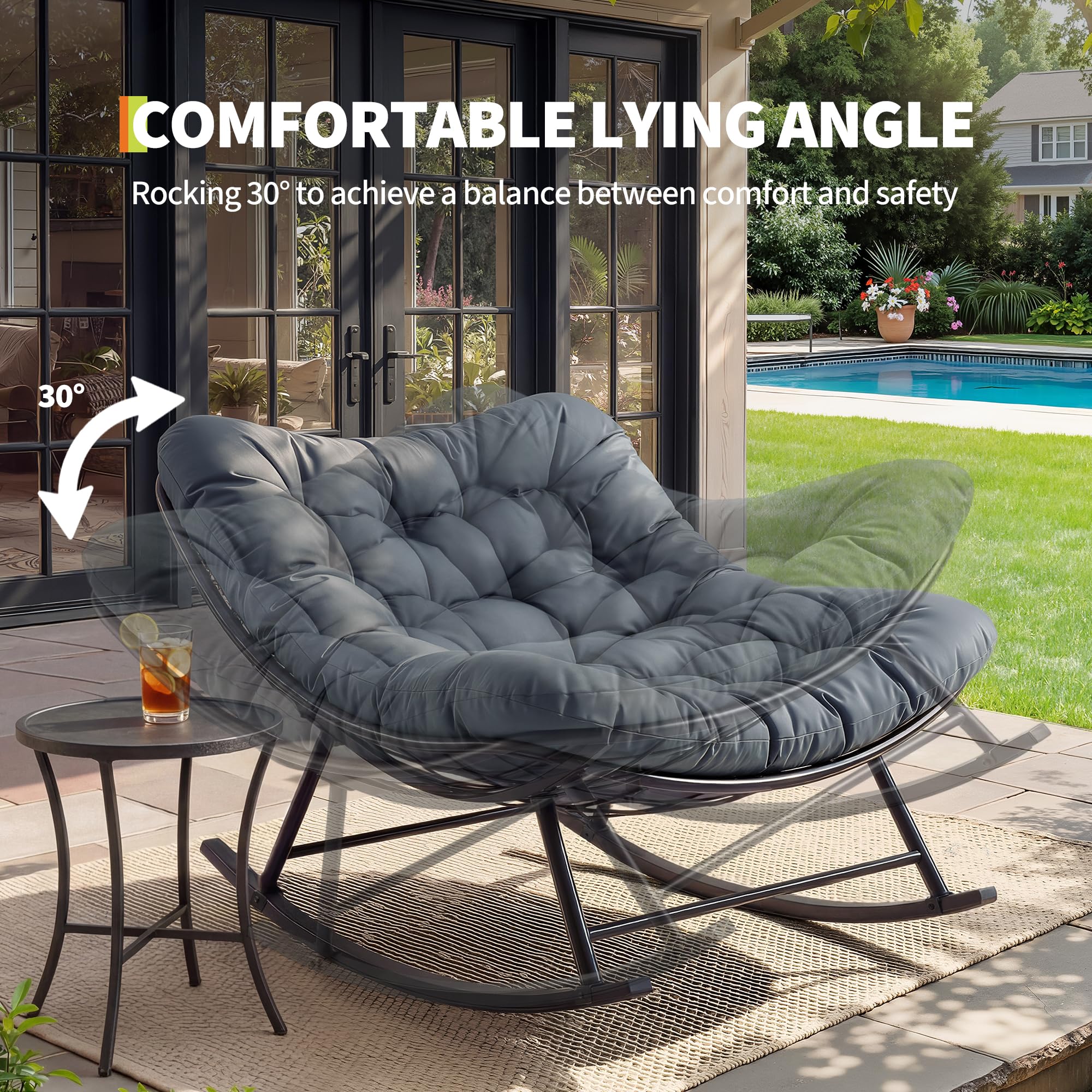 Garvee 60HY8BA9GY2PO Patio-Chairs - View #3