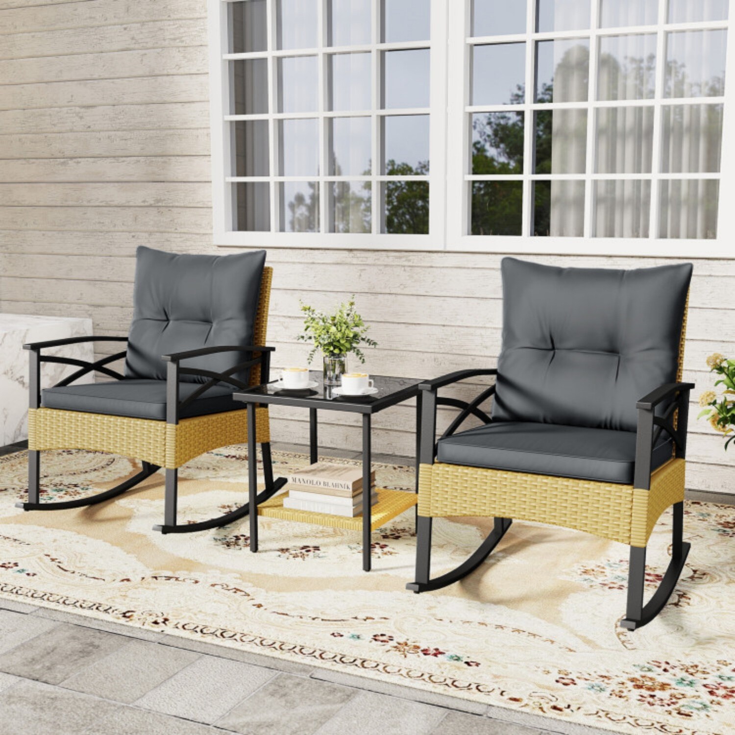 Mondawe MO-WFHW75504GR Patio-Conversation-Sets - View #2