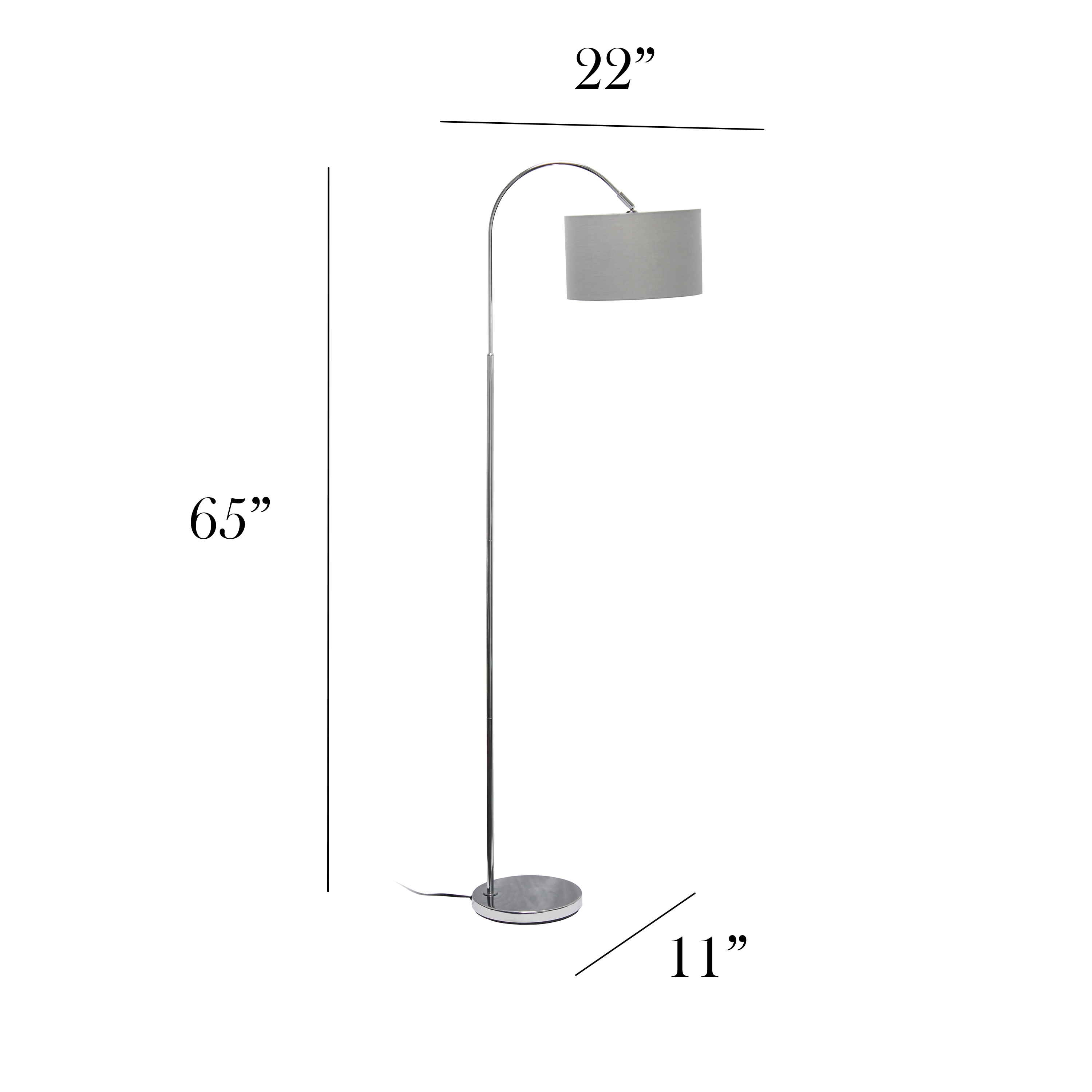 Simple Designs LF2005-GRY-LB floorlamps - View #3