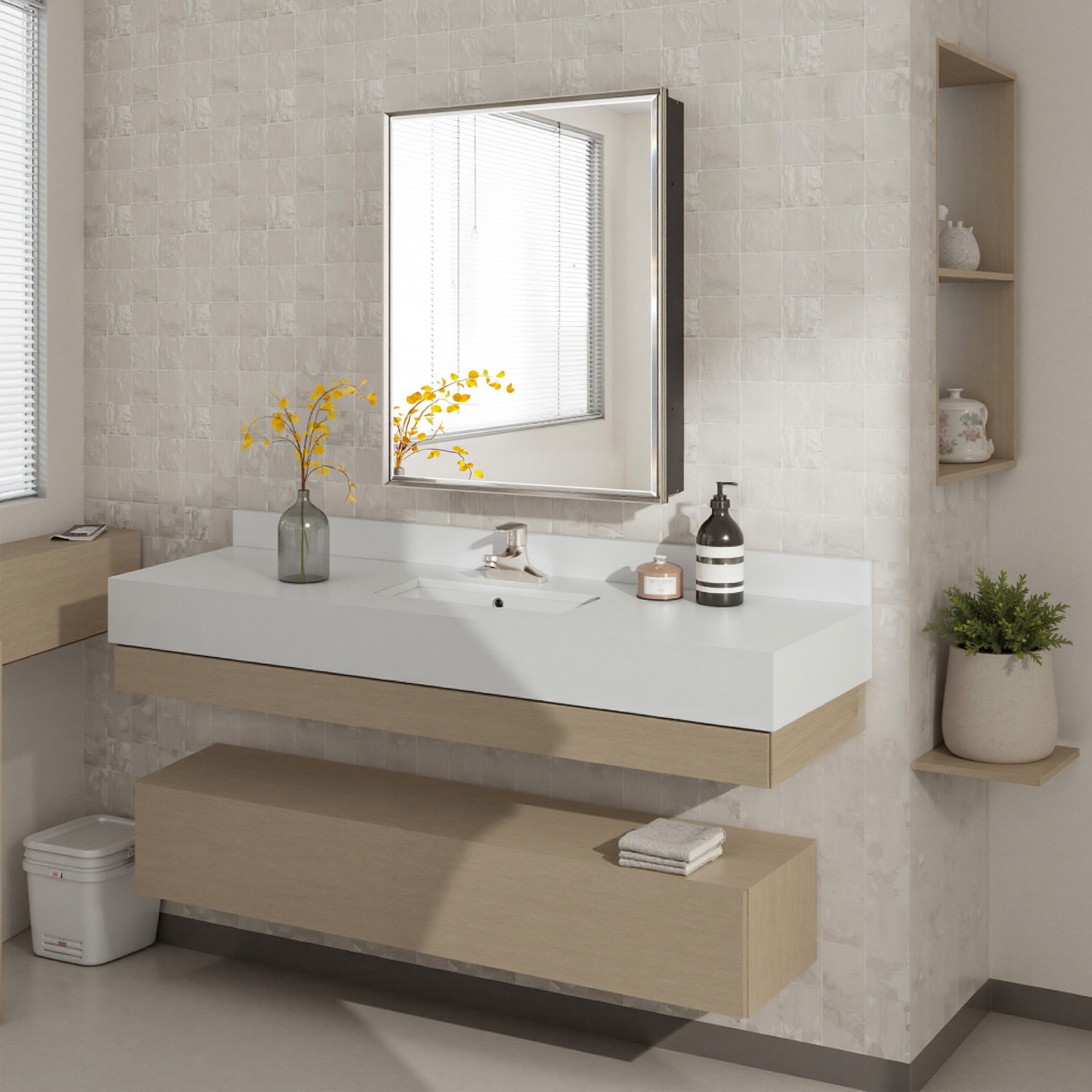 QueenFun MCBB2430BN Bathroom-Medicine-Cabinets - View #3