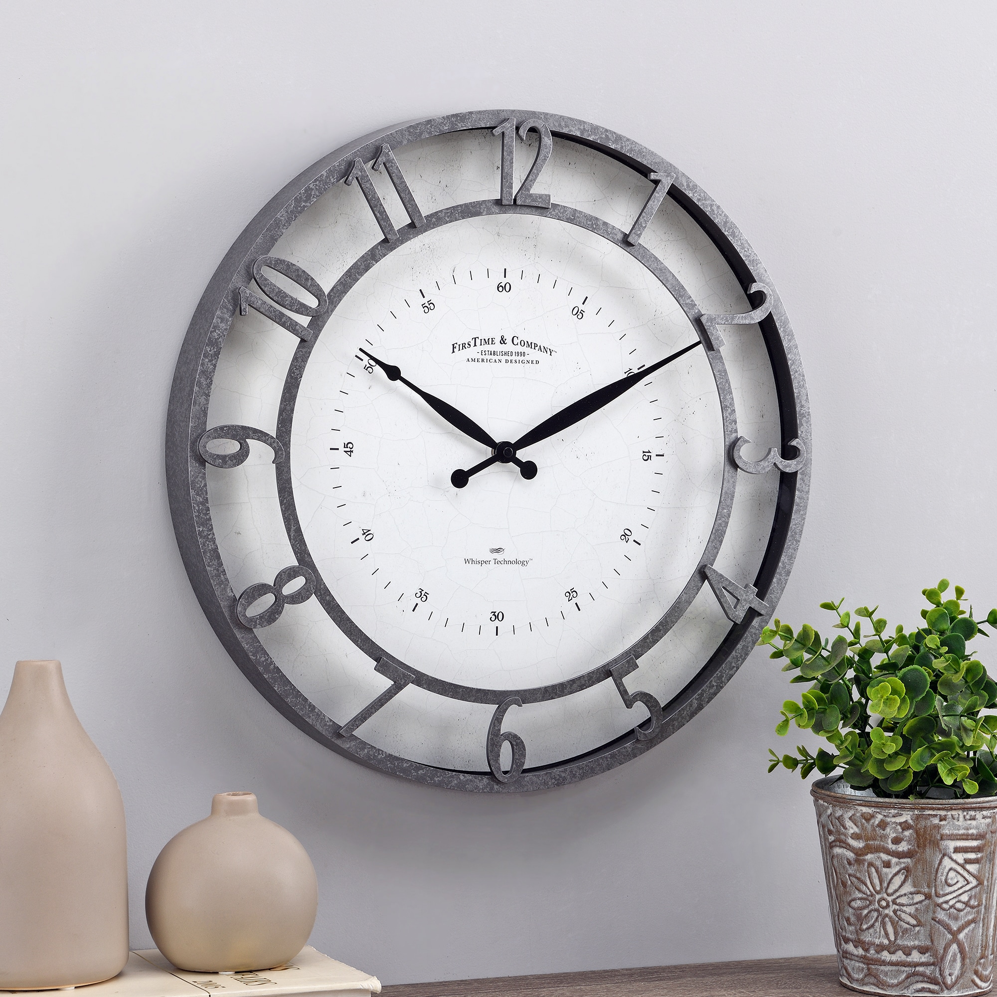 FirsTime 31196 Indoor-Outdoor-Clocks - View #2
