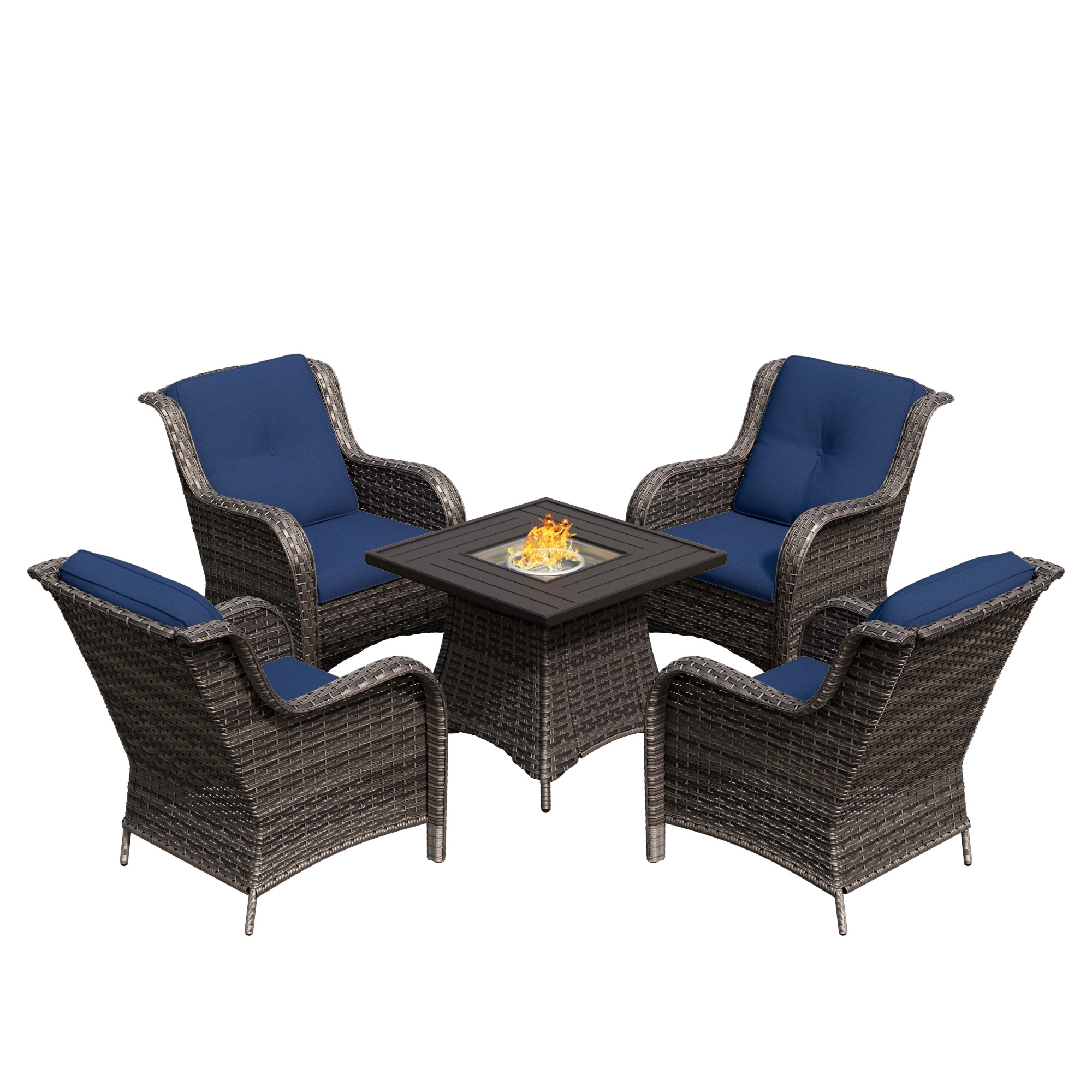 Gardenbee 2M08Z11-BLU Patio-Conversation-Sets - View #2