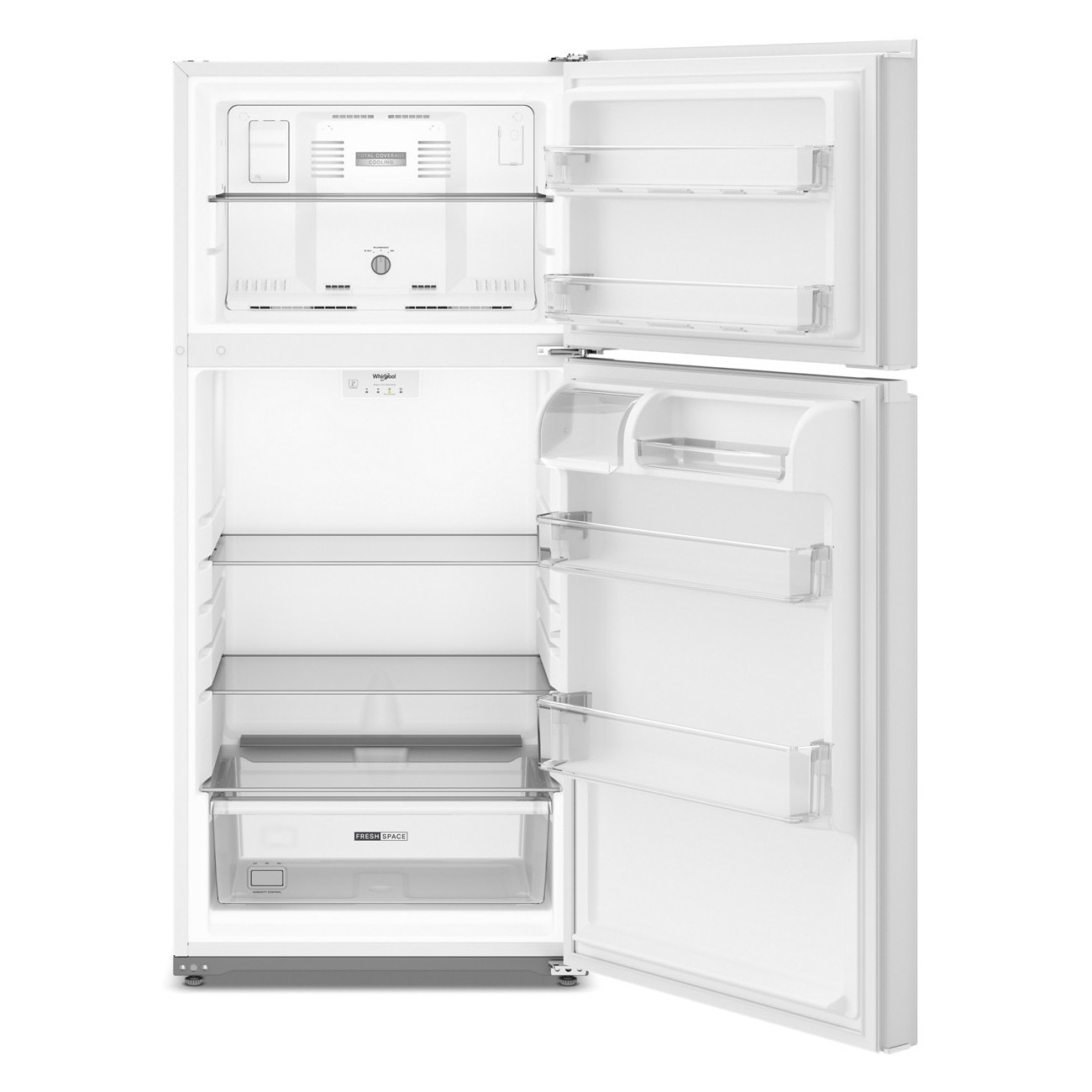 Whirlpool Total Coverage Cooling 14.3-cu ft Counter-Depth 28-in Wide Top-Freezer Refrigerator ( White ) Sansujyuku sansujyuku.com
