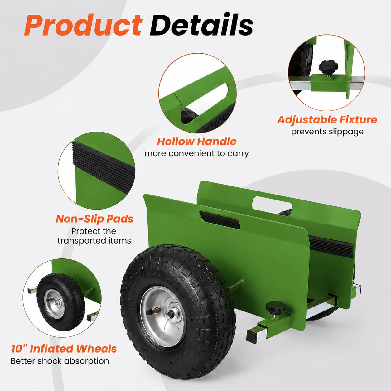 DEXSO BQAPDC7XK40A1TOF Wheelbarrow-Yard-Cart - View #4