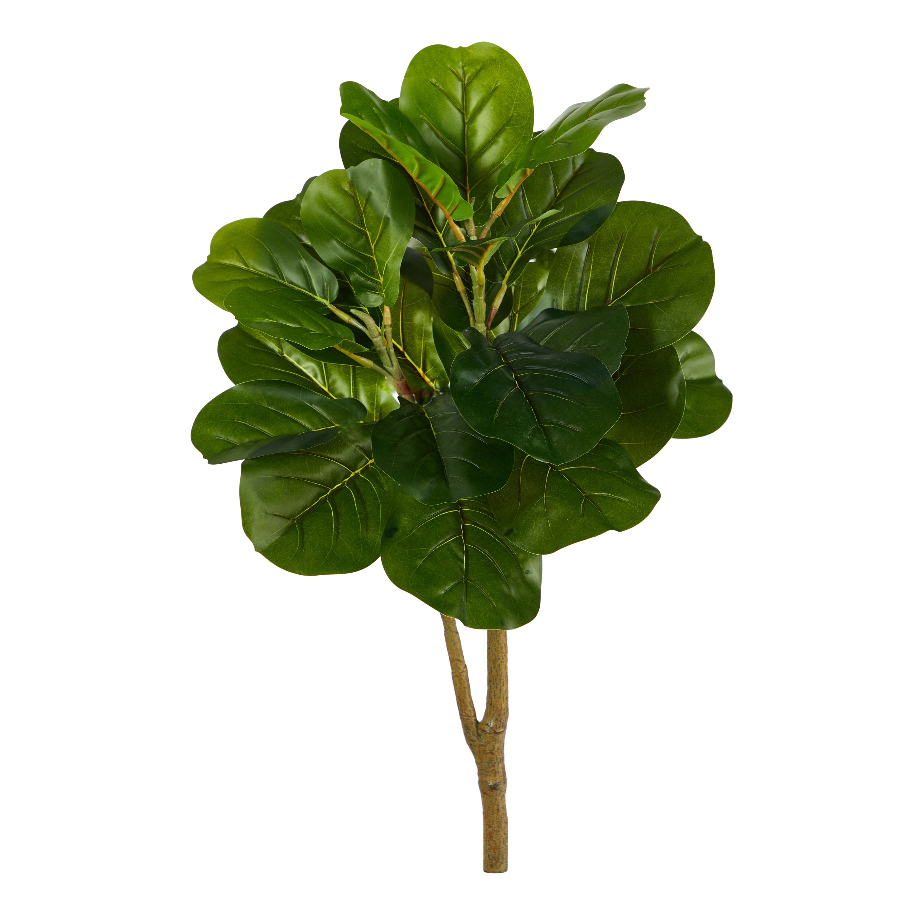  2.5-ft Fiddle Leaf Fig Artificial Tree (No Pot)