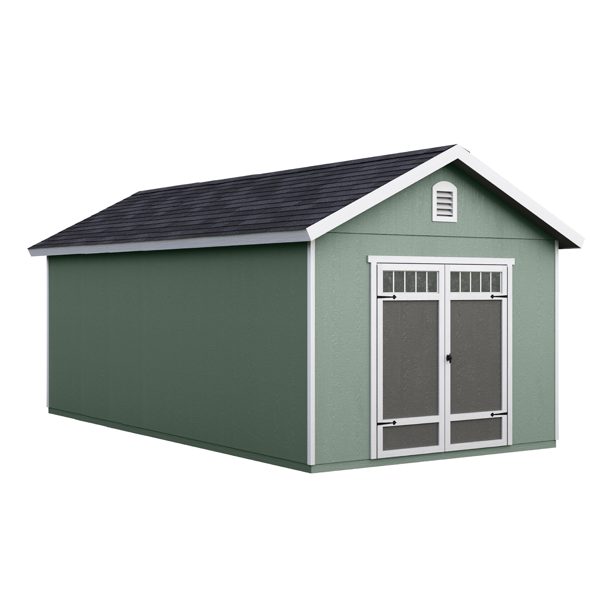 Heartland 19724-6 Asheville 10-ft x 24-ft Gable Style Wood Outdoor Storage Shed with 1 Doors