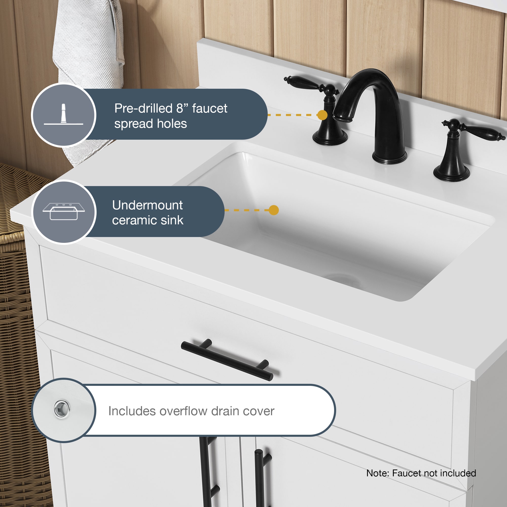 Style Selections DOLTON 30W Bath-Vanity-Combo - View #6