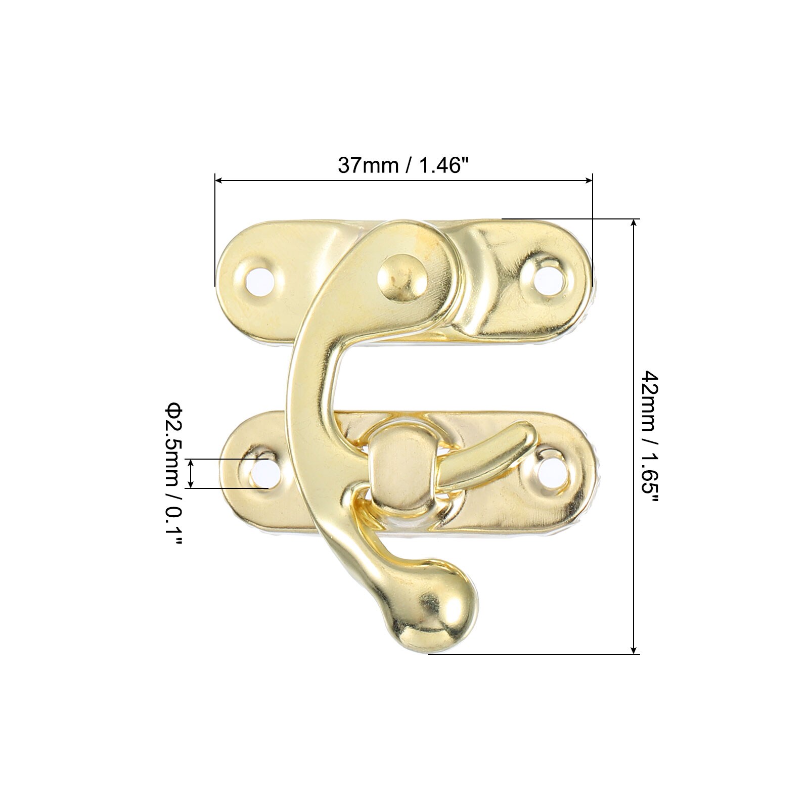 Unique Bargains S25093001UX7379 Cabinet-Latches - View #2