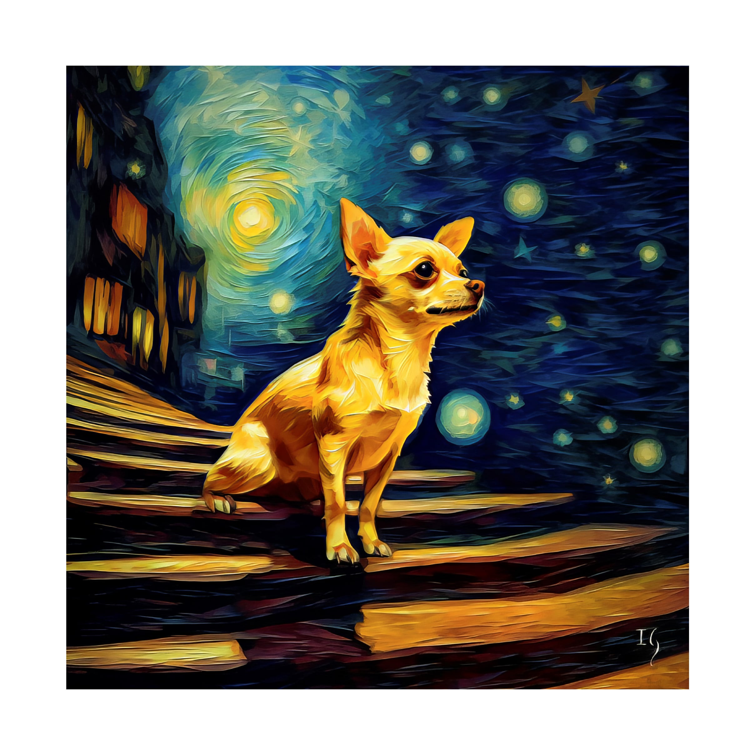 Trademark Fine Art Ivan Guaderrama 'A Chihuahua's Heavenward Gaze' Canvas Art