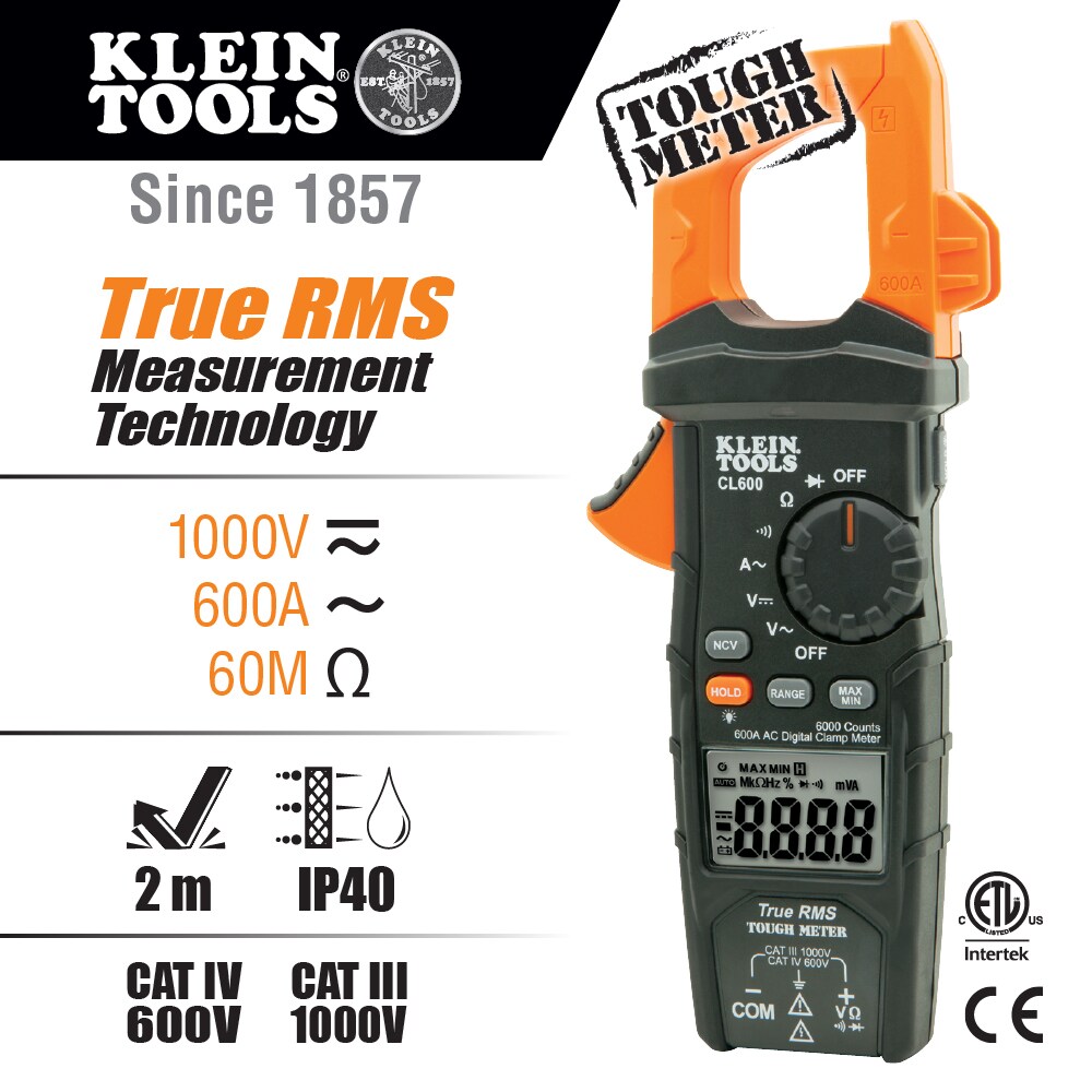 Klein Tools CL600 multimeters - View #2