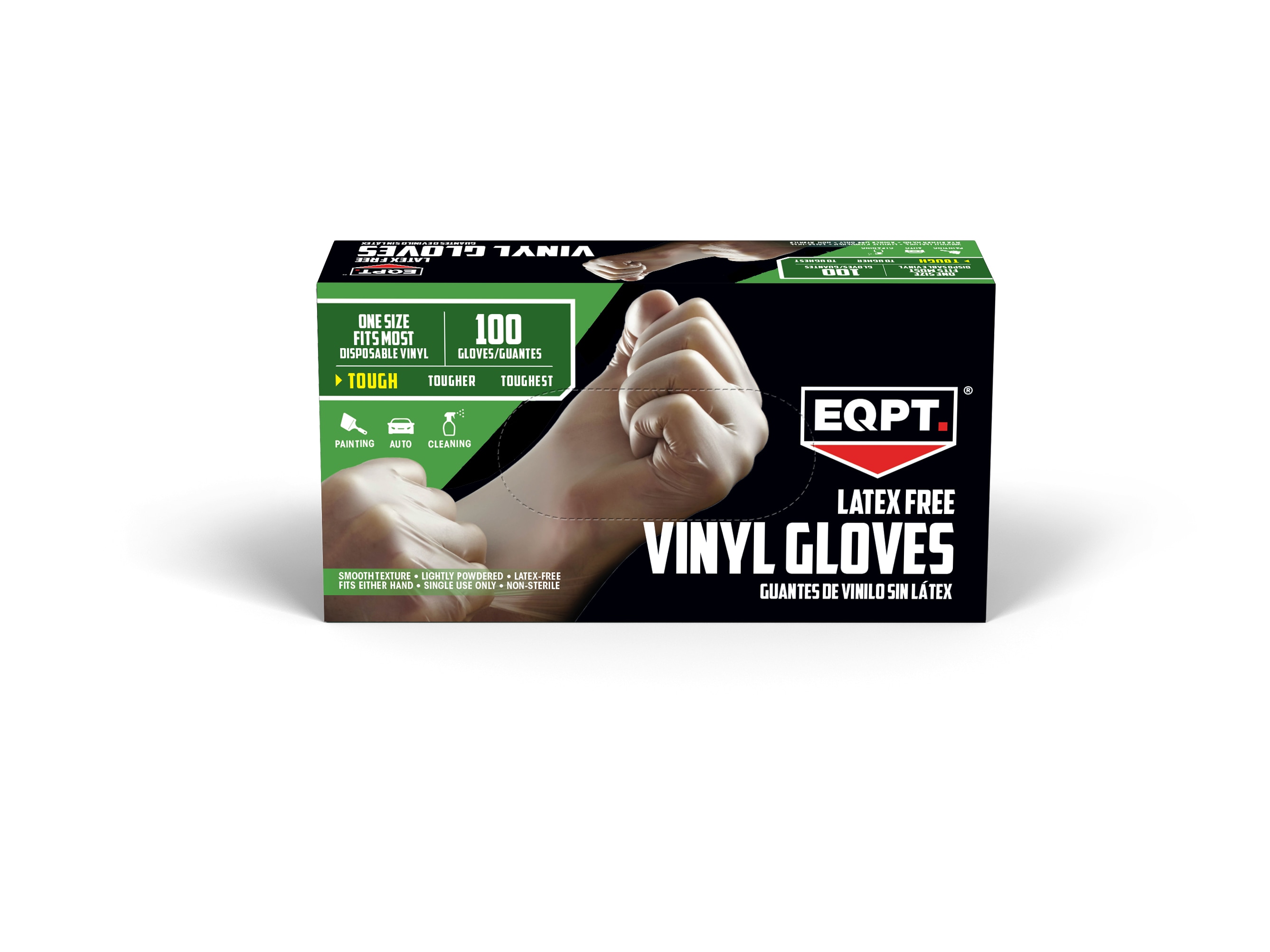 EQPT 100-Count One Size Fits All Vinyl Disposable Cleaning Gloves in the  Cleaning Gloves department at