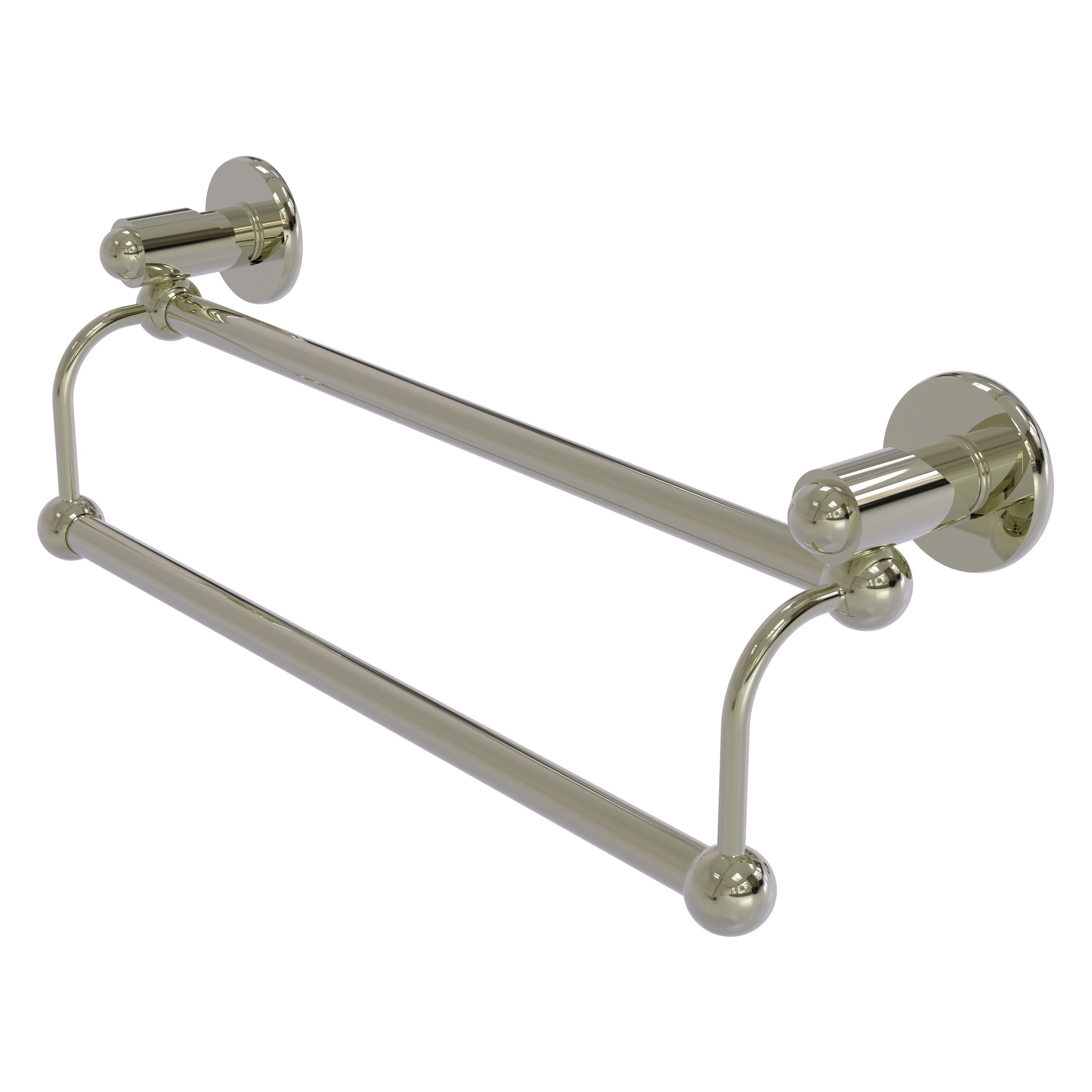 Allied Brass SH-72/18-PNI Soho 18-in double Polished Nickel Wall mount Double Towel Bar