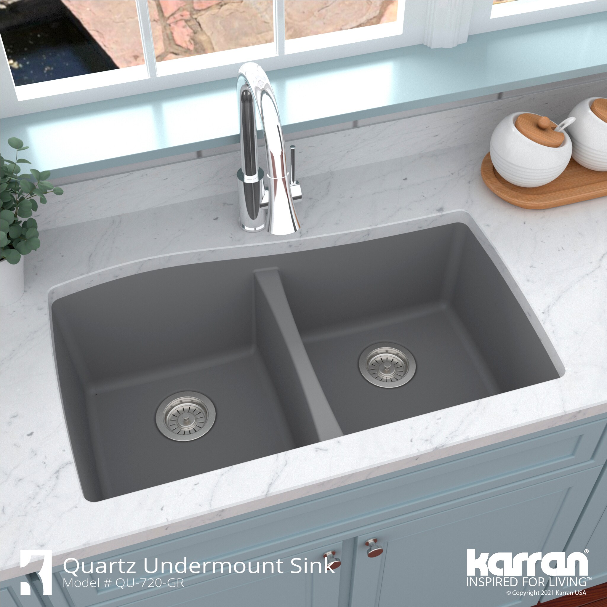 Karran QU-720-GR Kitchen-Sinks - View #6