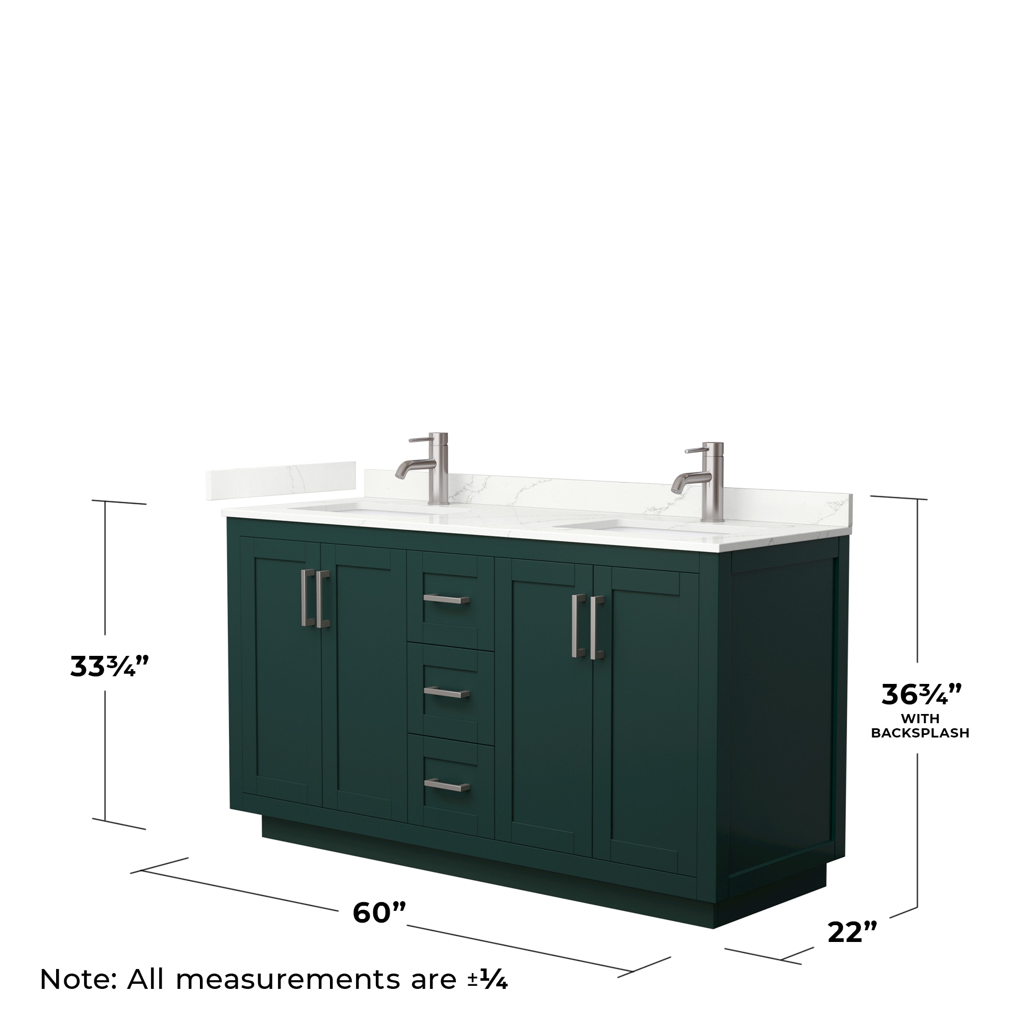 Wyndham Collection WCF292960DGEGTUNSMXX Bath-Vanity-Combo - View #5