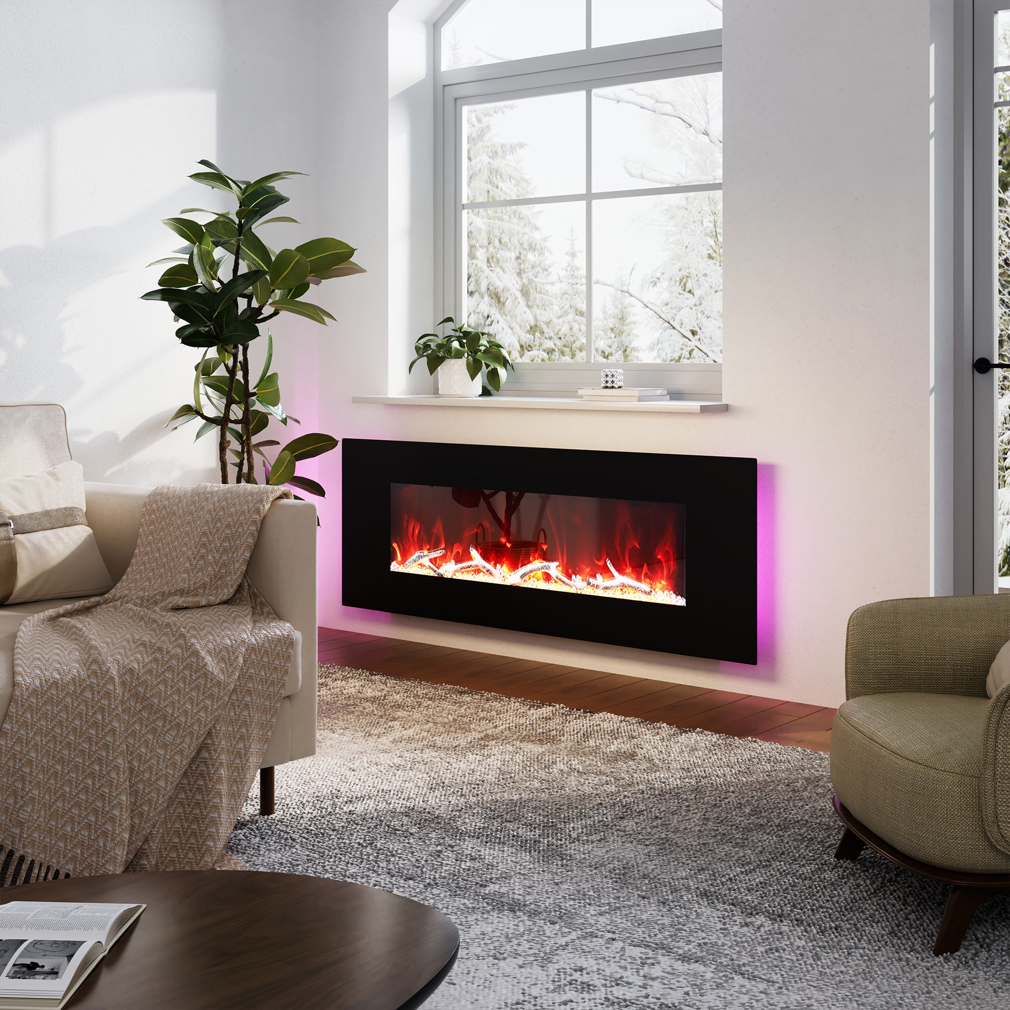 Clihome BL-ZHX-BS-50 Electric-Fireplaces - View #4